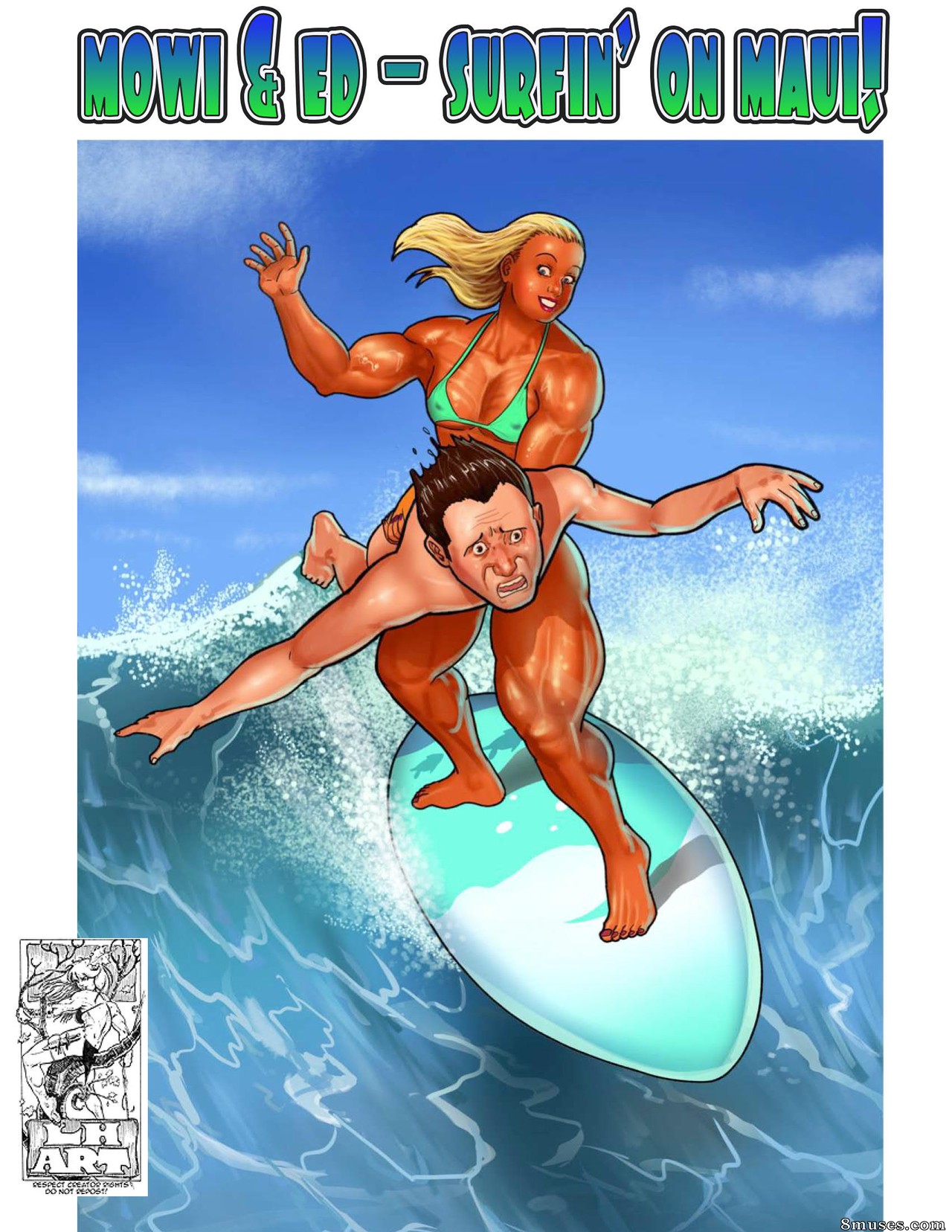 LH-Art Comics - Surfin' On Maui - Page 1