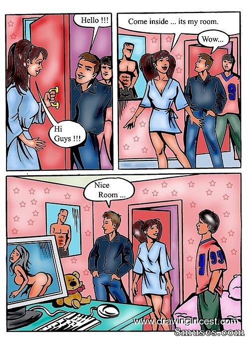 2D - Two boys fuck their sis - Page 1