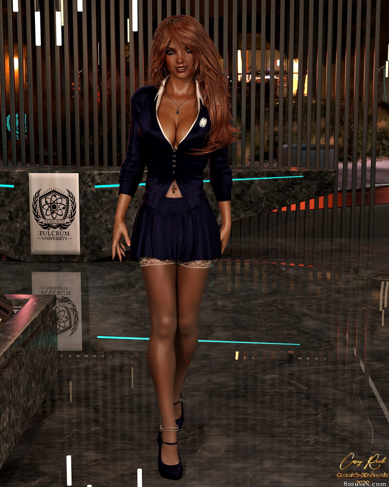 Cosmic 3D Angels - Casey - College Girl - Page 1