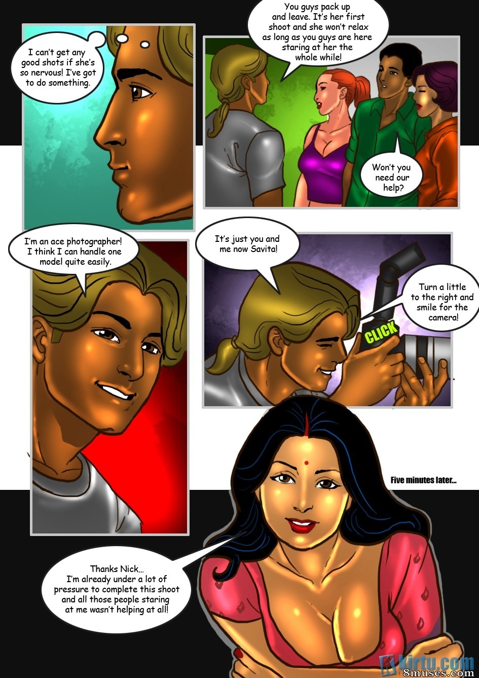 Kirtu.com Comics - Savita Bhabhi - Episode 26 The Photoshoot - Page 9