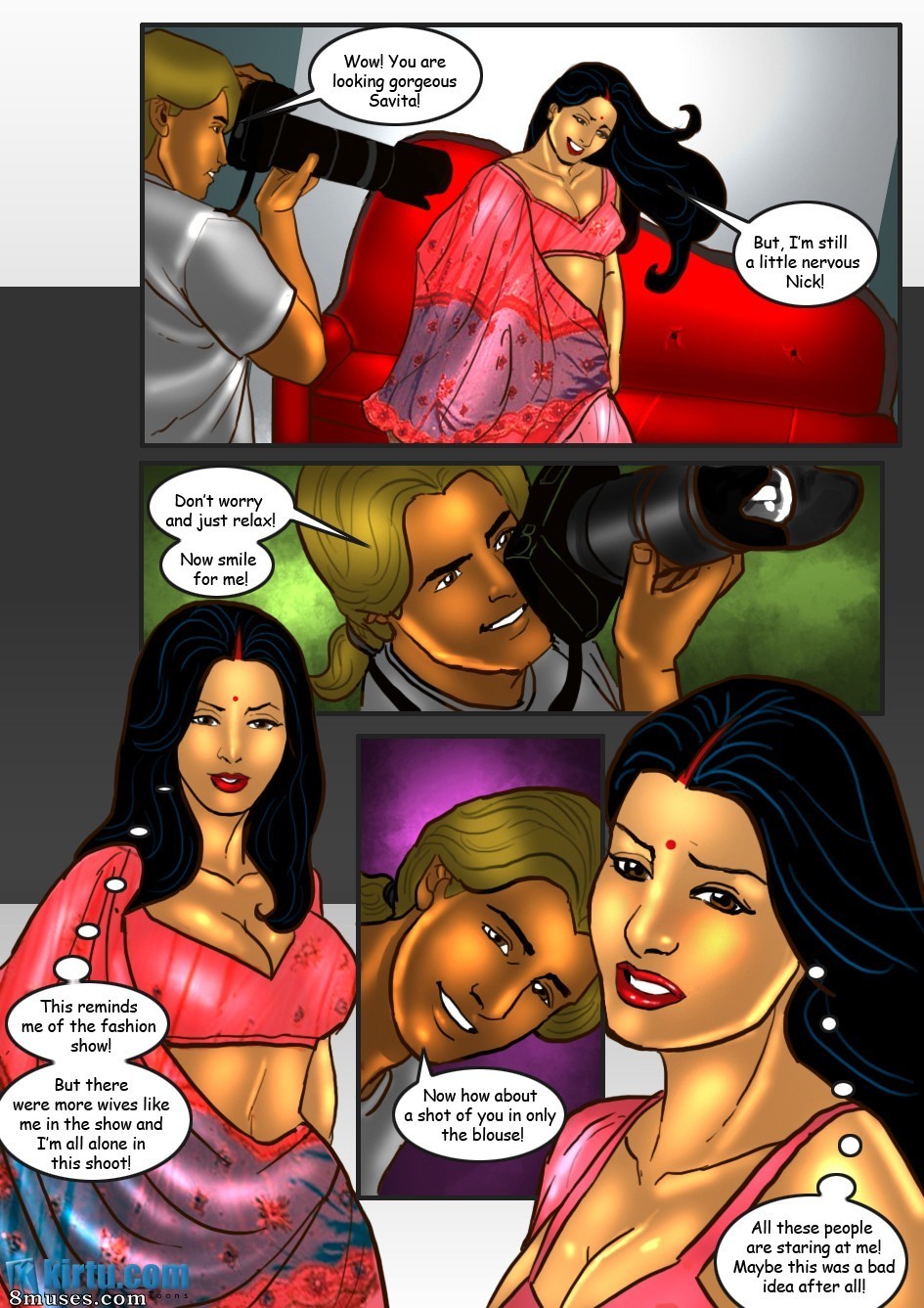 Kirtu.com Comics - Savita Bhabhi - Episode 26 The Photoshoot - Page 8