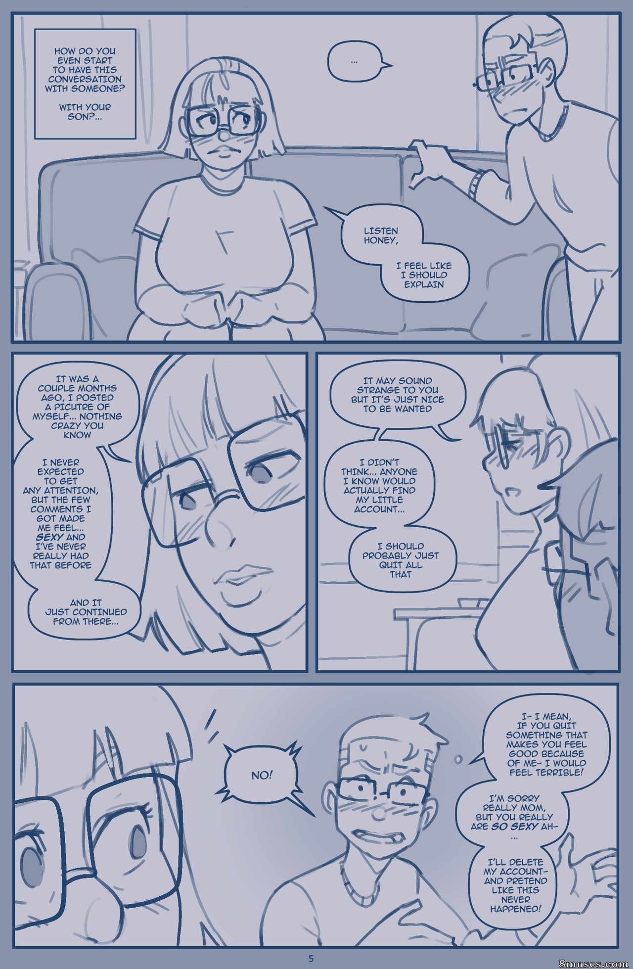 Son finds his mom online - Issue 1 - Page 8