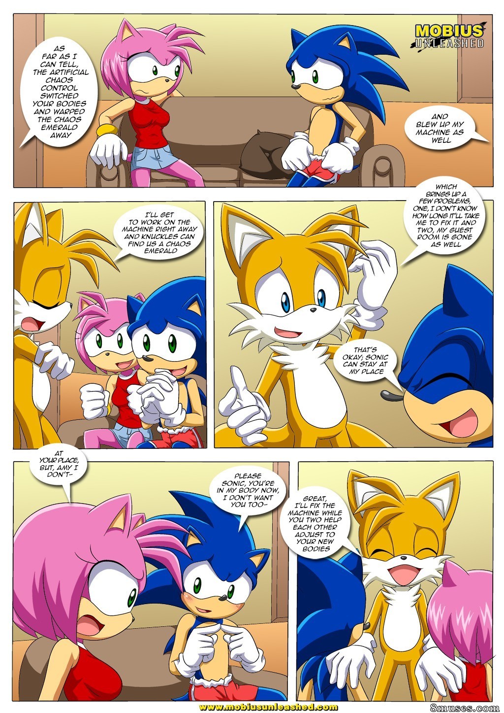 Mobiusunleashed Comics - Sonic y Amy con un giro - Página 5