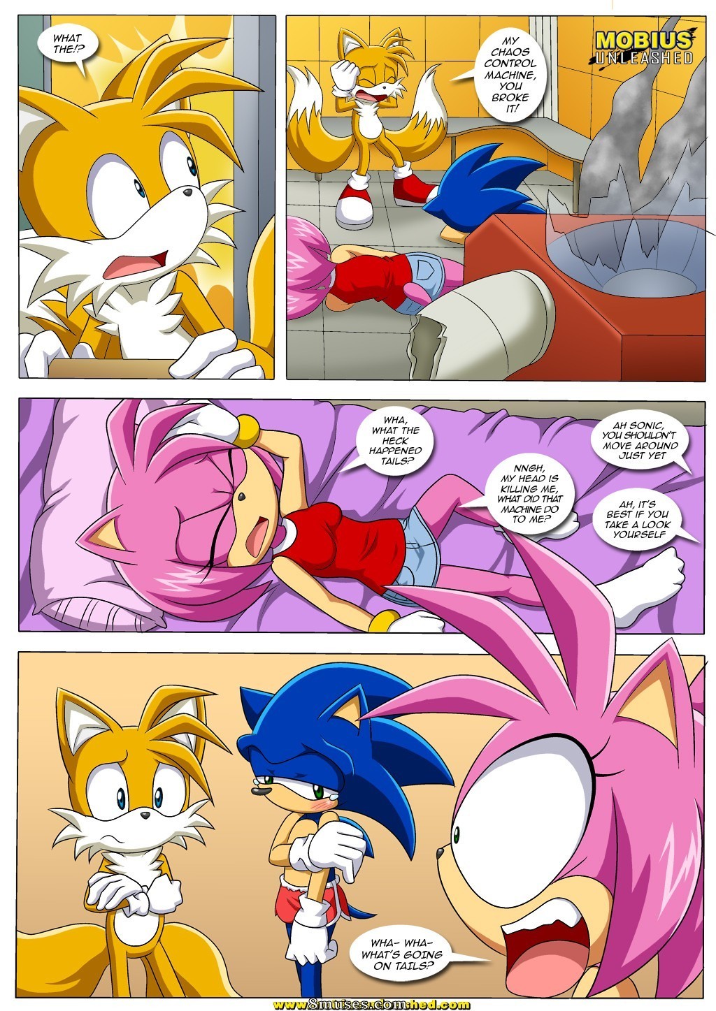 Page 4 | Mobiusunleashed-Comics/Sonic-and-Amy-with-a-TWIST | 8muses - Sex  Comics