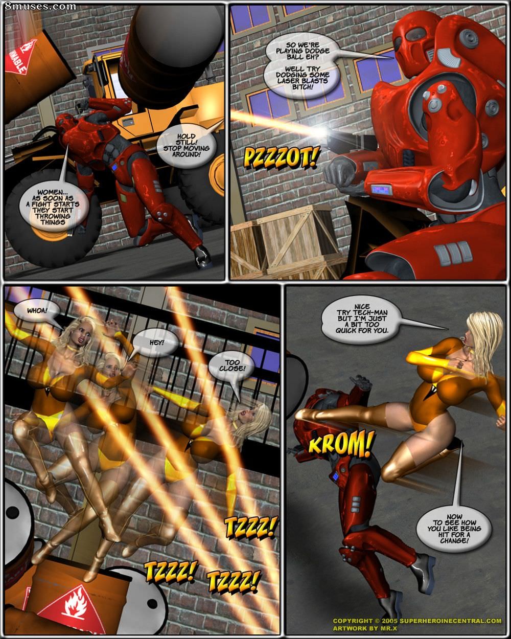 Superheroine Central Comics - Raposa caramelo - Os quatro cavaleiros - Página 15