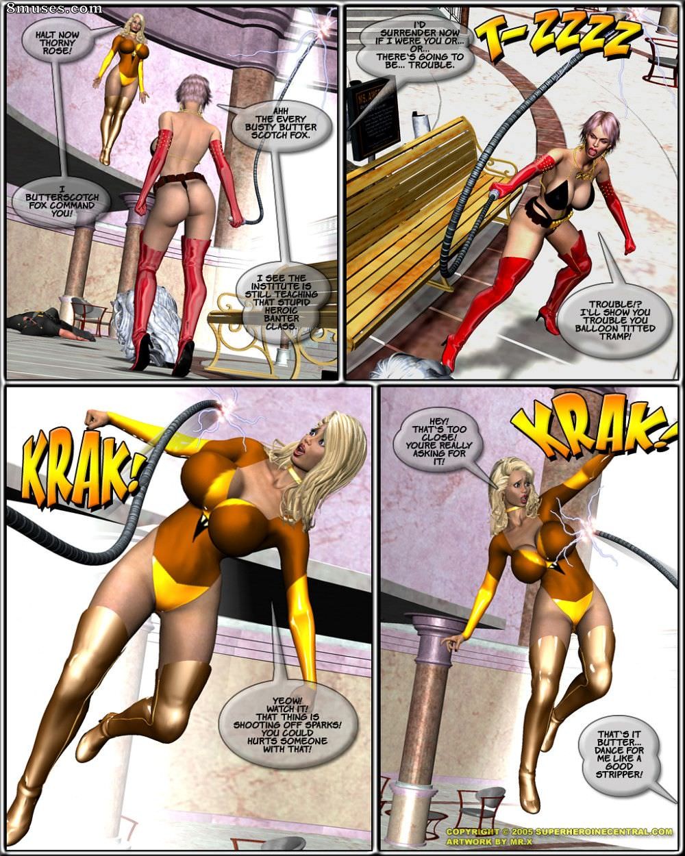 Superheroine Central Comics - Raposa caramelo - Os quatro cavaleiros - Página 7