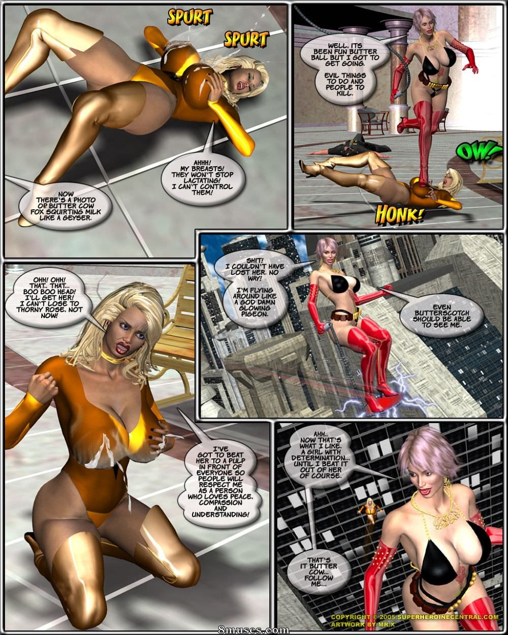 Superheroine Central Comics - Raposa caramelo - Os quatro cavaleiros - Página 10