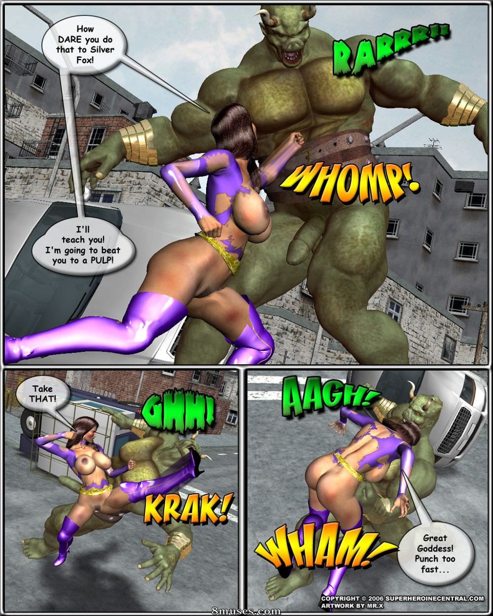 Superheroine Central Comics - Raposa caramelo - Os quatro cavaleiros - Página 82