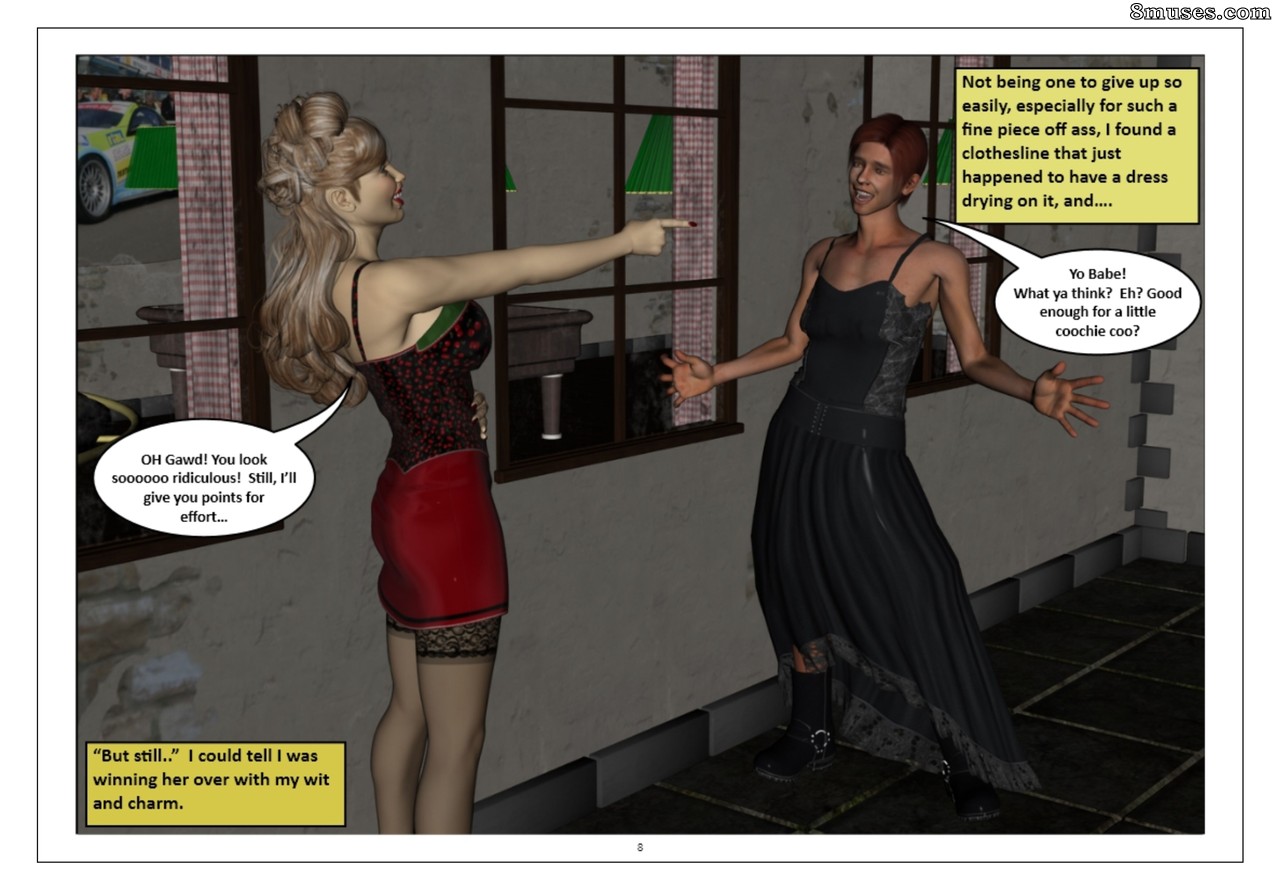 Comics de transformación increíble - Problemas de travestis - Página 8