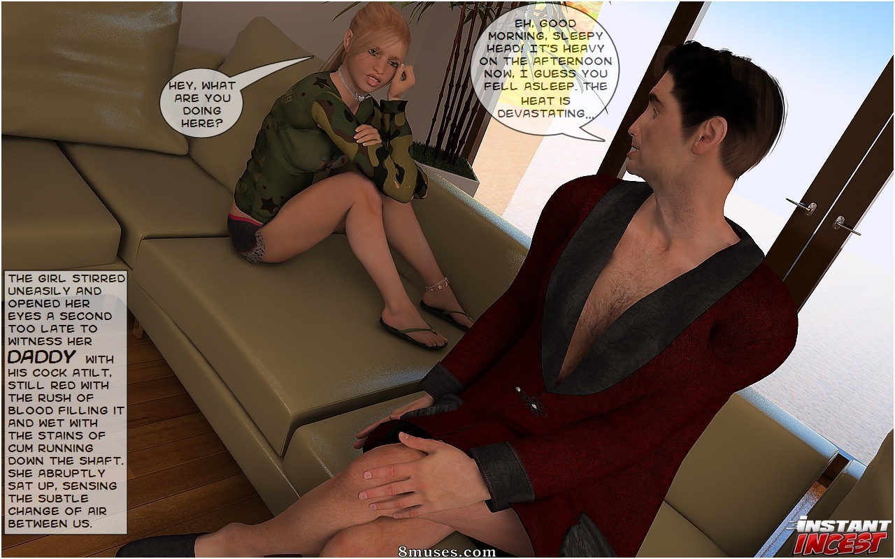 InstantIncest.com Comics - Dad poking his babys pussy - Page 7
