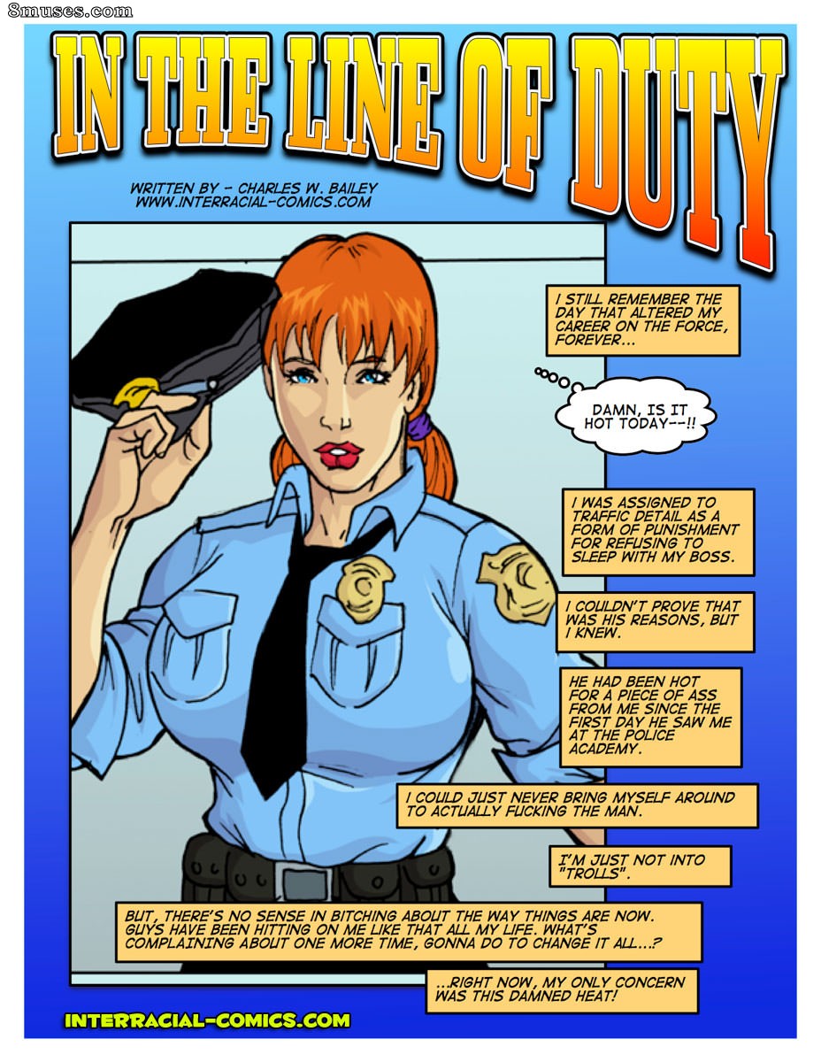 Interracial-Comics - In the Line of Duty - Page 1