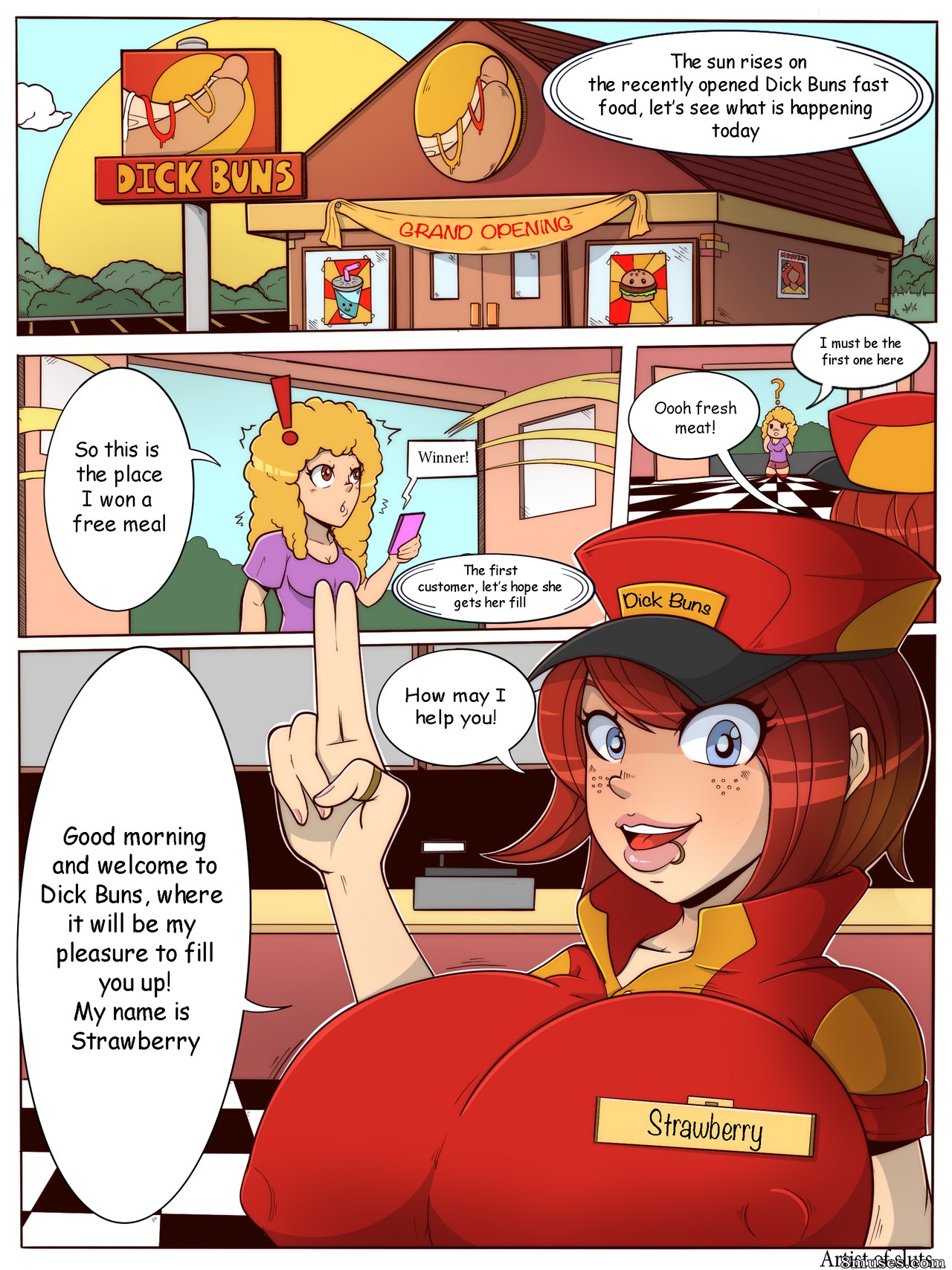 Artist of Sluts - Dick Buns - Page 1