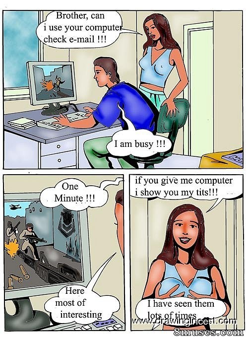 2D - Sis just got two cocks - Page 1