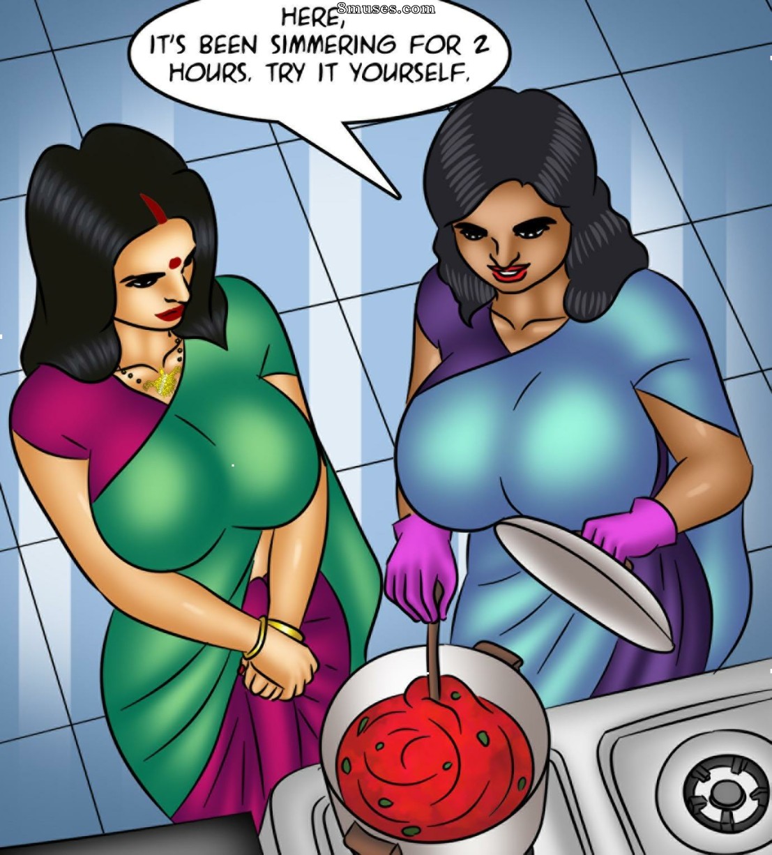 Kirtu.com Comics - Savita Bhabhi - Épisode 117 - La milf d'à côté - Page 42
