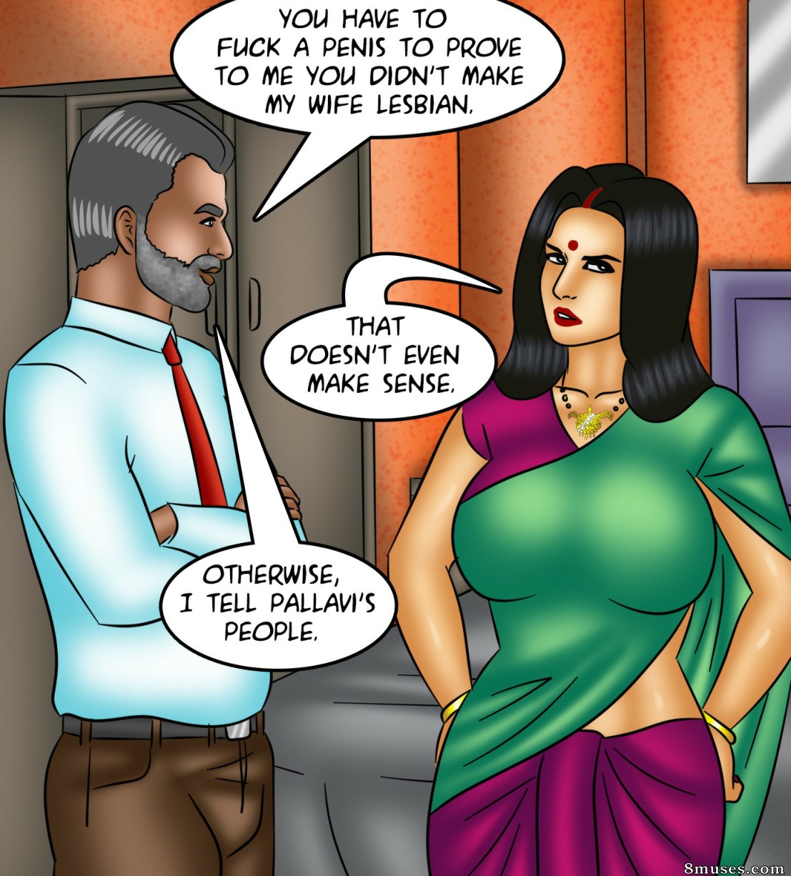 Kirtu.com Comics - Savita Bhabhi - एपिसोड 117 - अगले दरवाजे की मिल्फ - पेज 77