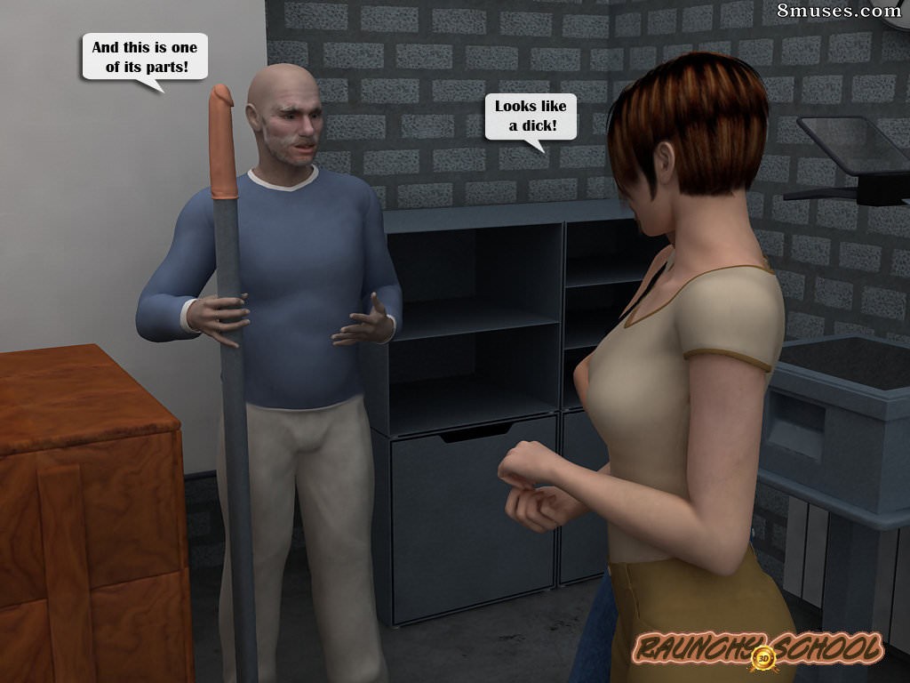 RaunchySchool3D Comics - A Fucking Machine Workshop for Two Hotties - Page 7