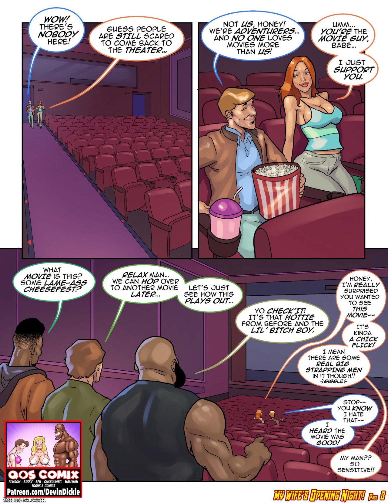 Page 8 Devin-Dickie-Comics/My-Wifes-Opening-Night 8muses