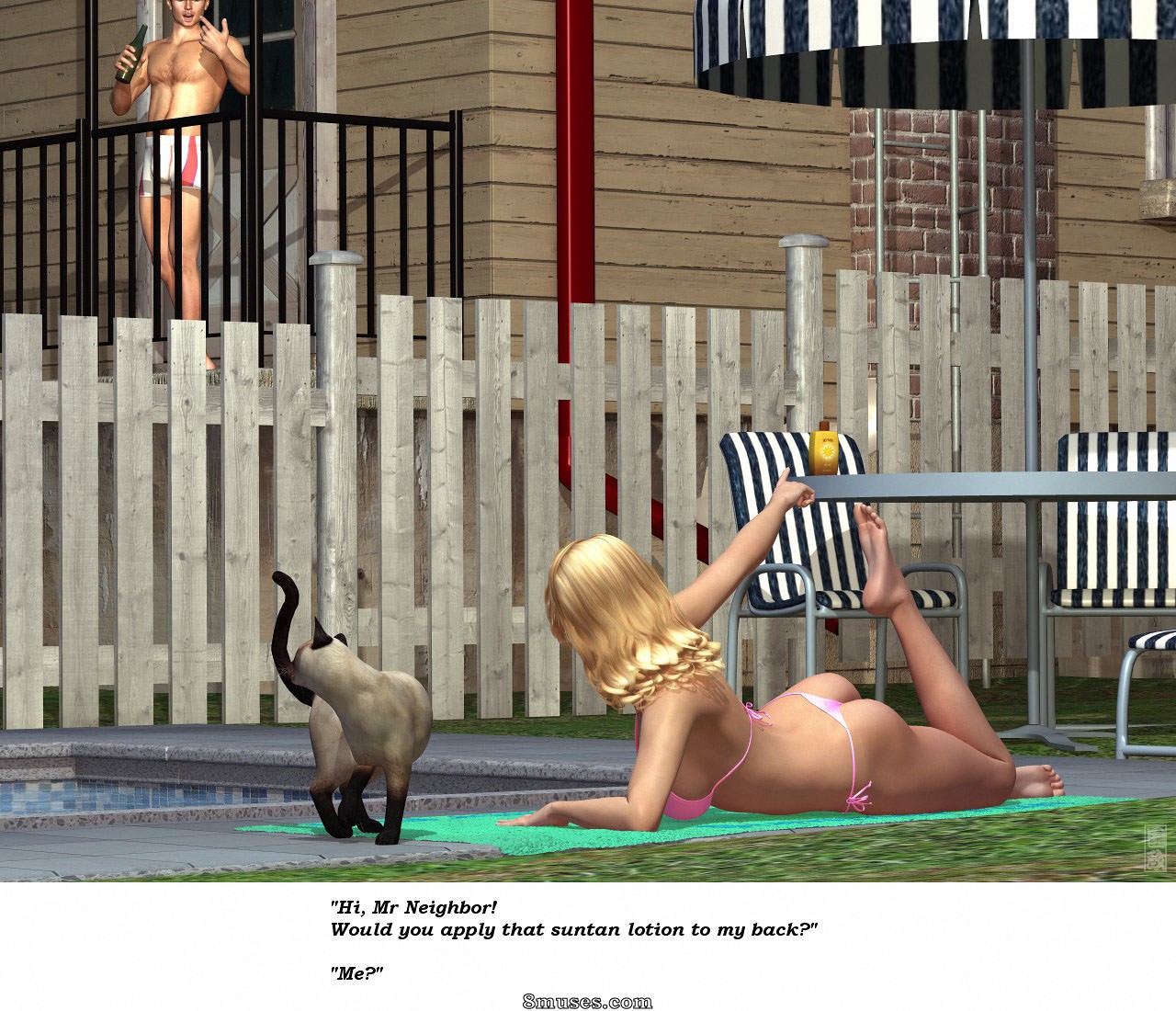 Kunimasa - The Neighbors Pool - Page 2