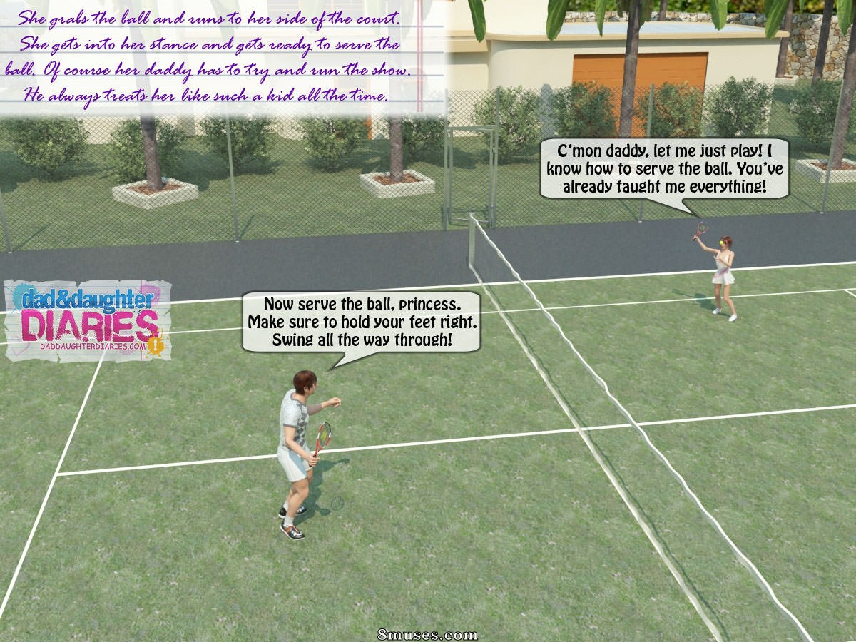 Dad and Daughter Diaries Comics - Game of Tennis - Page 7