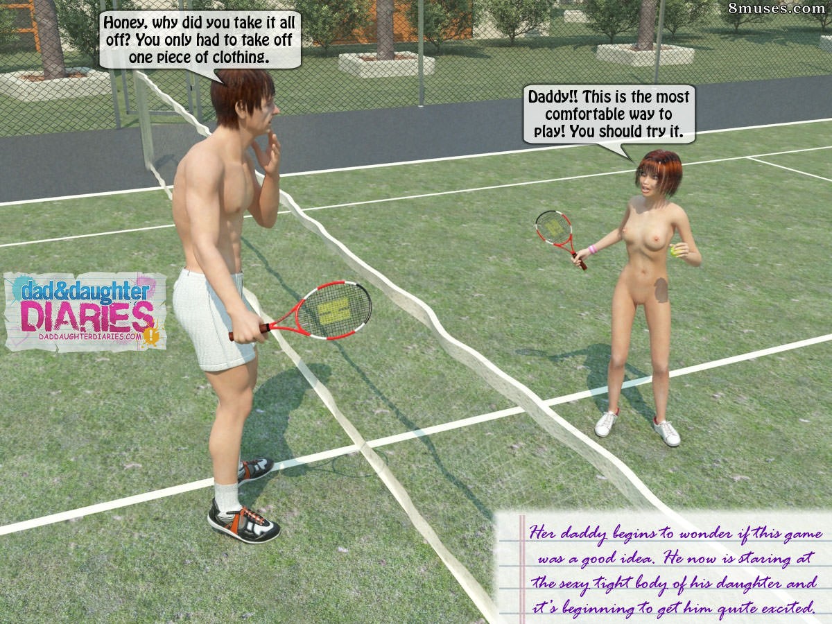 Dad and Daughter Diaries Comics - Game of Tennis - Page 13