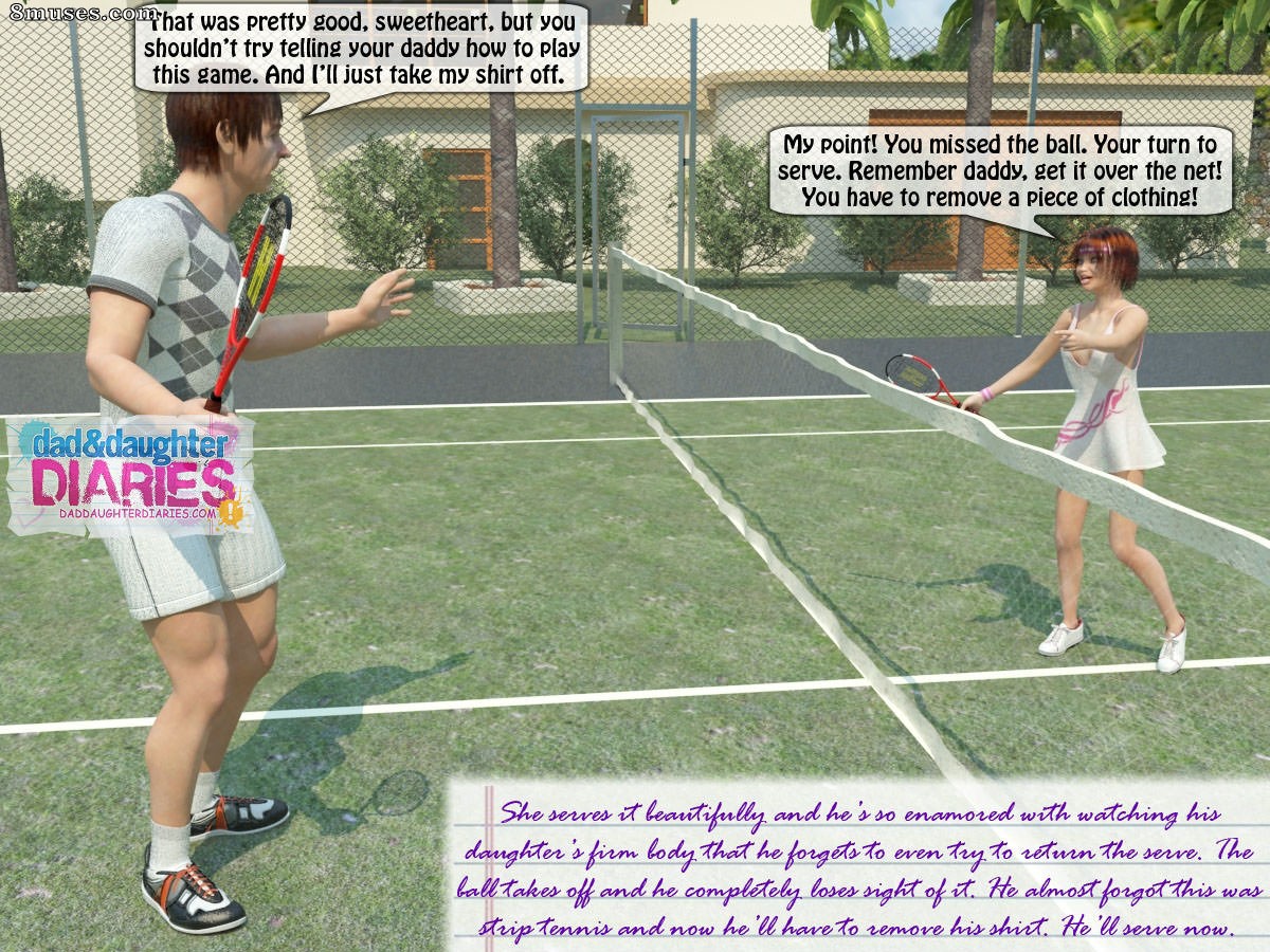 Dad and Daughter Diaries Comics - Game of Tennis - Page 8