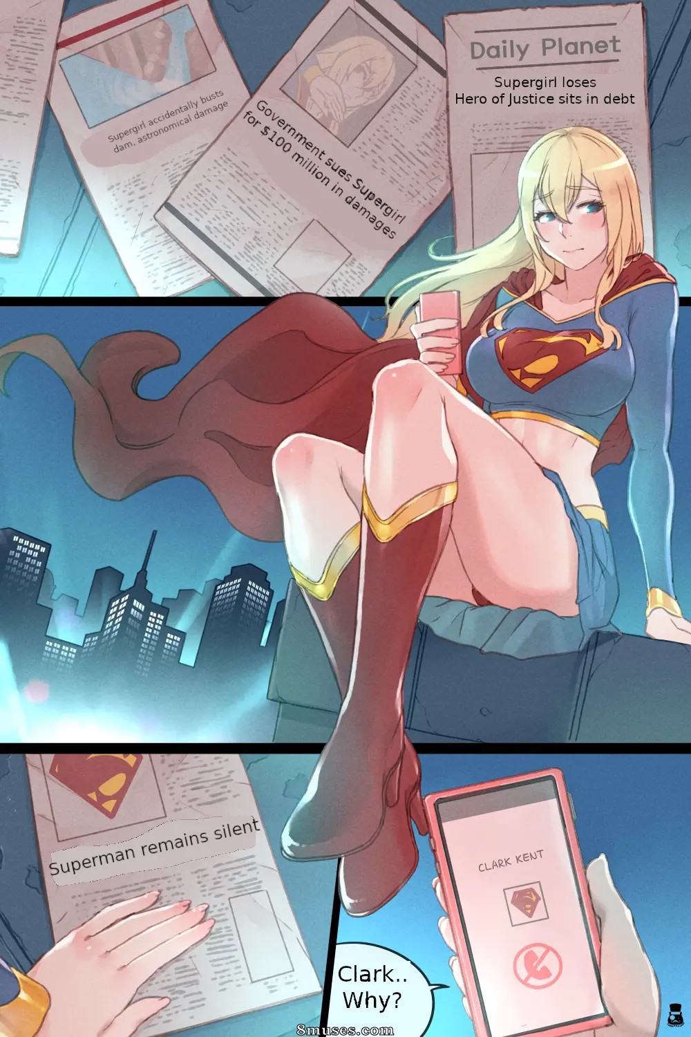 Mr.takealook - Supergirl's Secret Trouble - Page 2