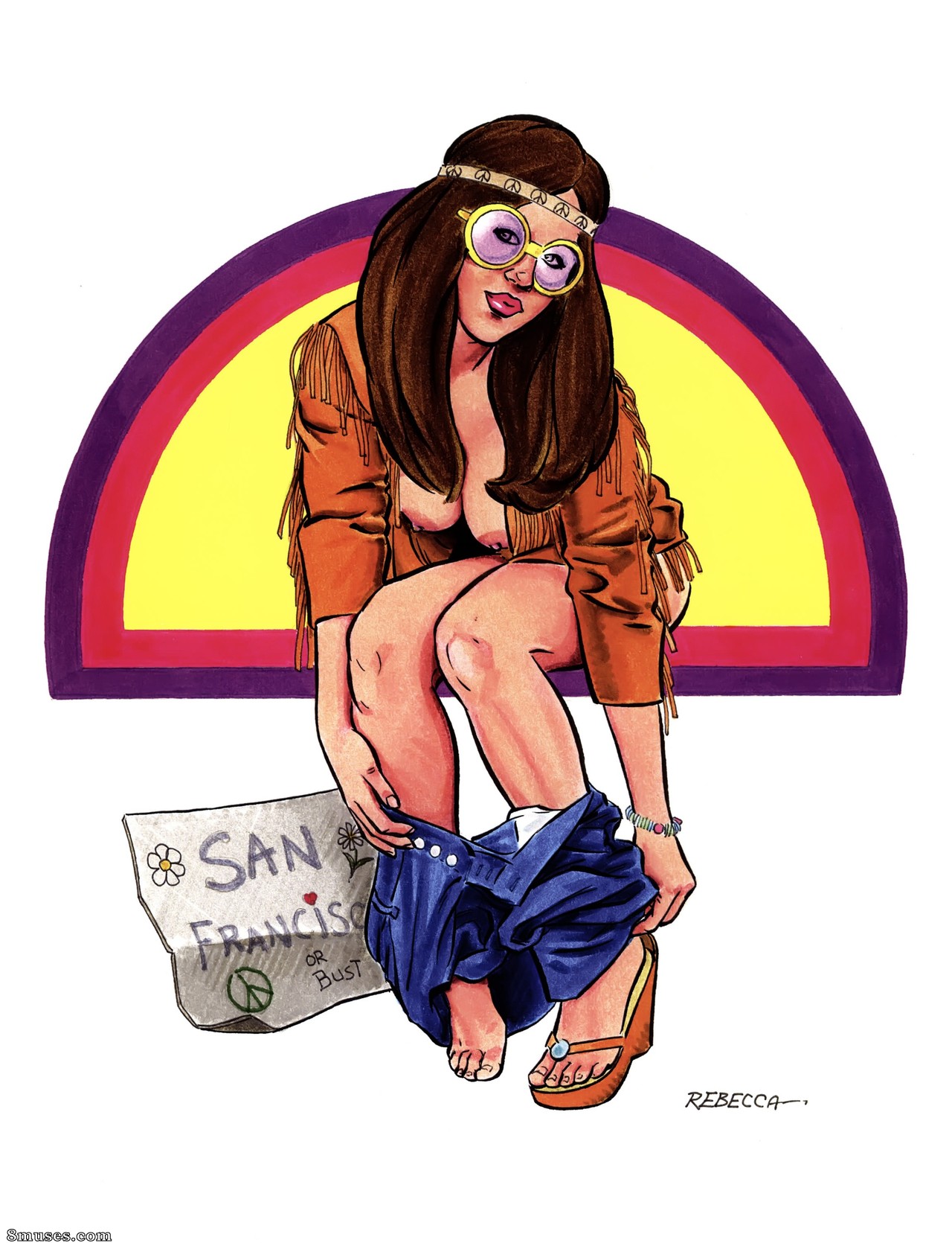Livros de arte de Rebeccas - Garotas hippies - Página 31