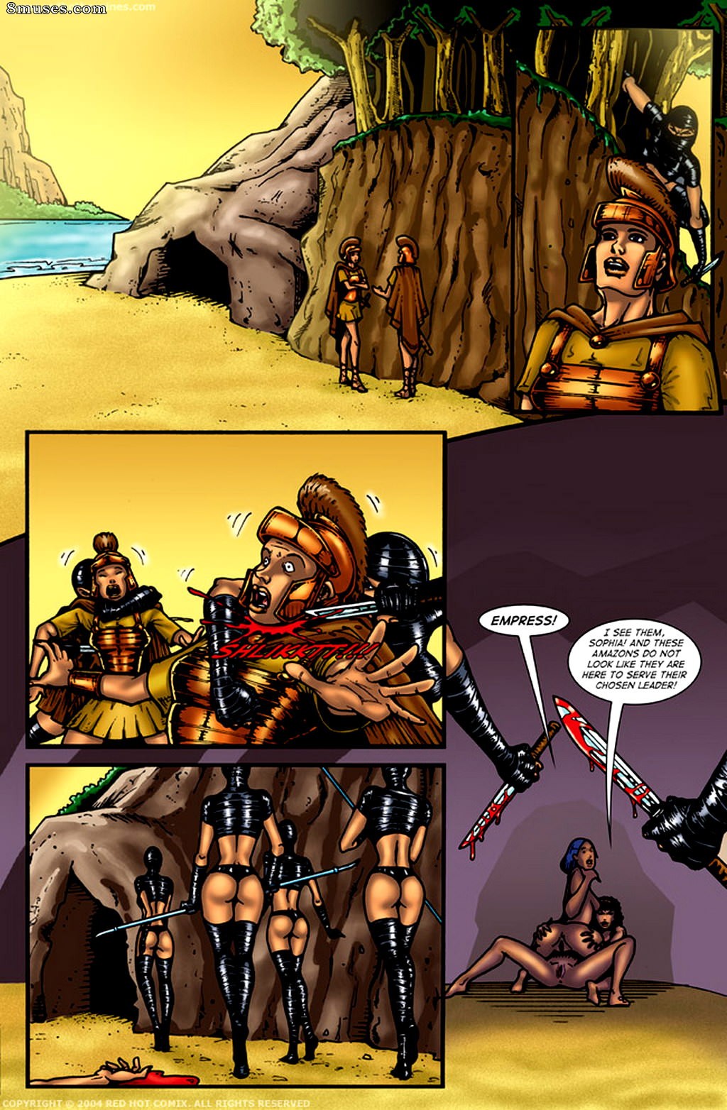 Red Hot Heroines Comics - Emperatriz amazona - Página 32