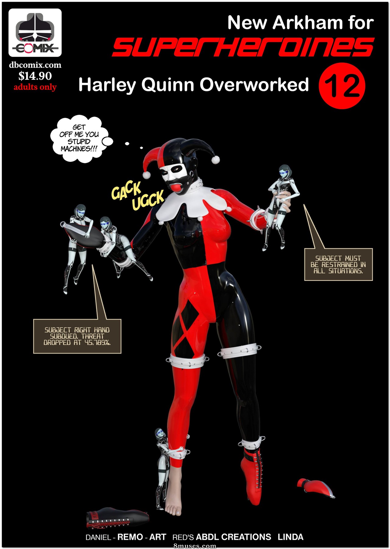 New Arkham For Superheroines - Issue 12 - Harley Quinn Overworked - Page 1