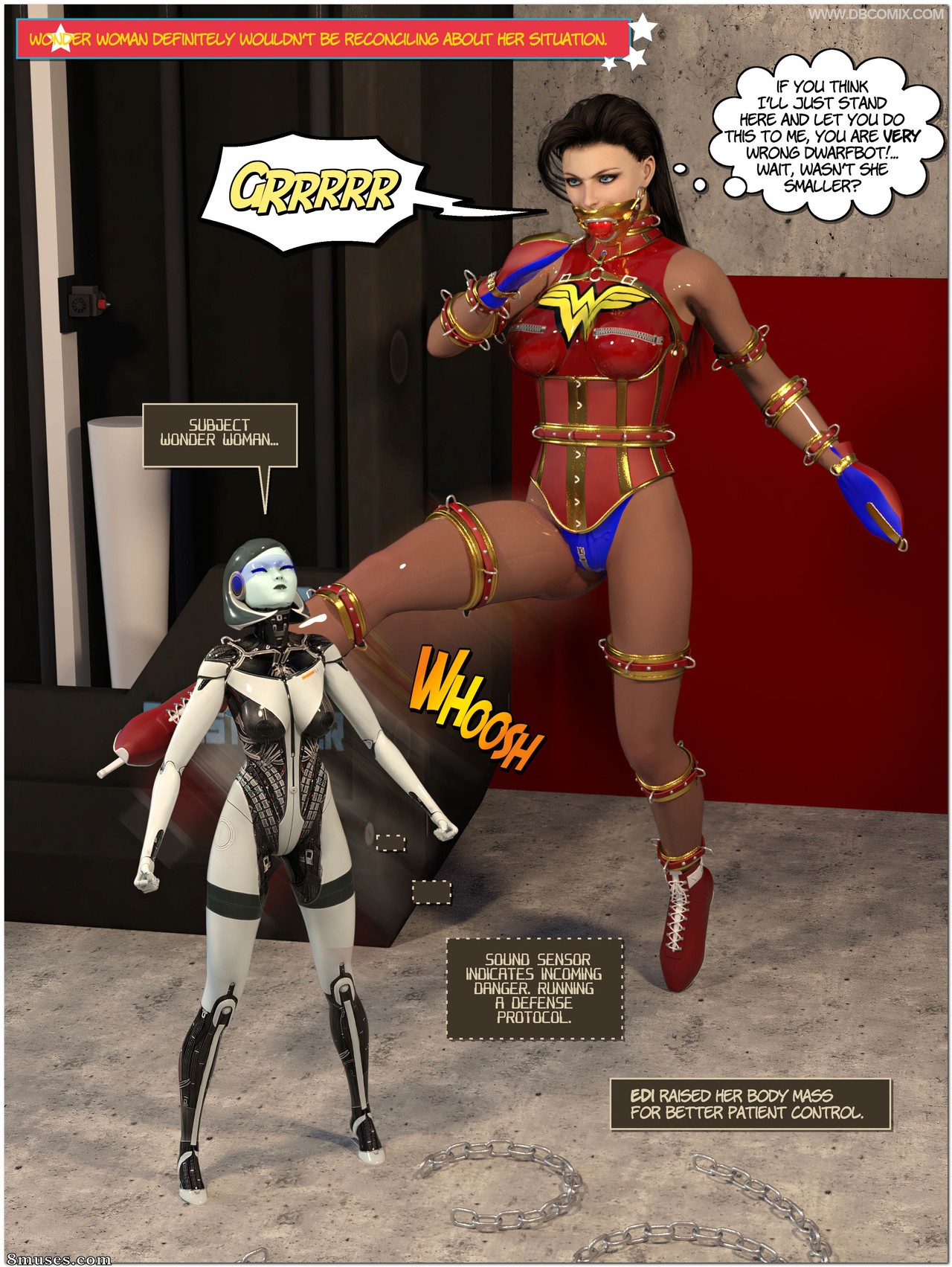 New Arkham For Superheroines - Issue 12 - Harley Quinn Overworked - Page 56