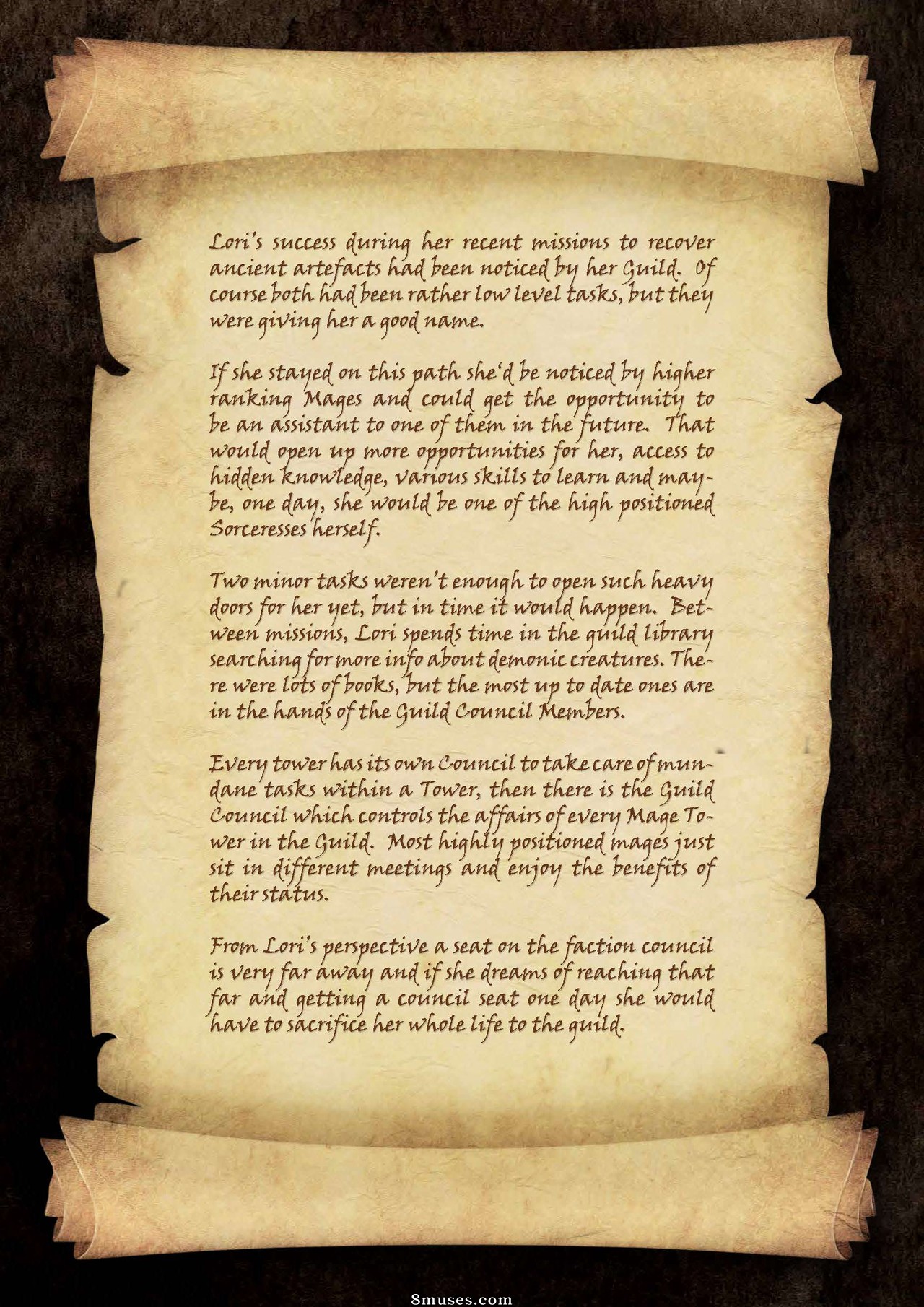Sorceress Lori Sold To Demons - Story - Page 2
