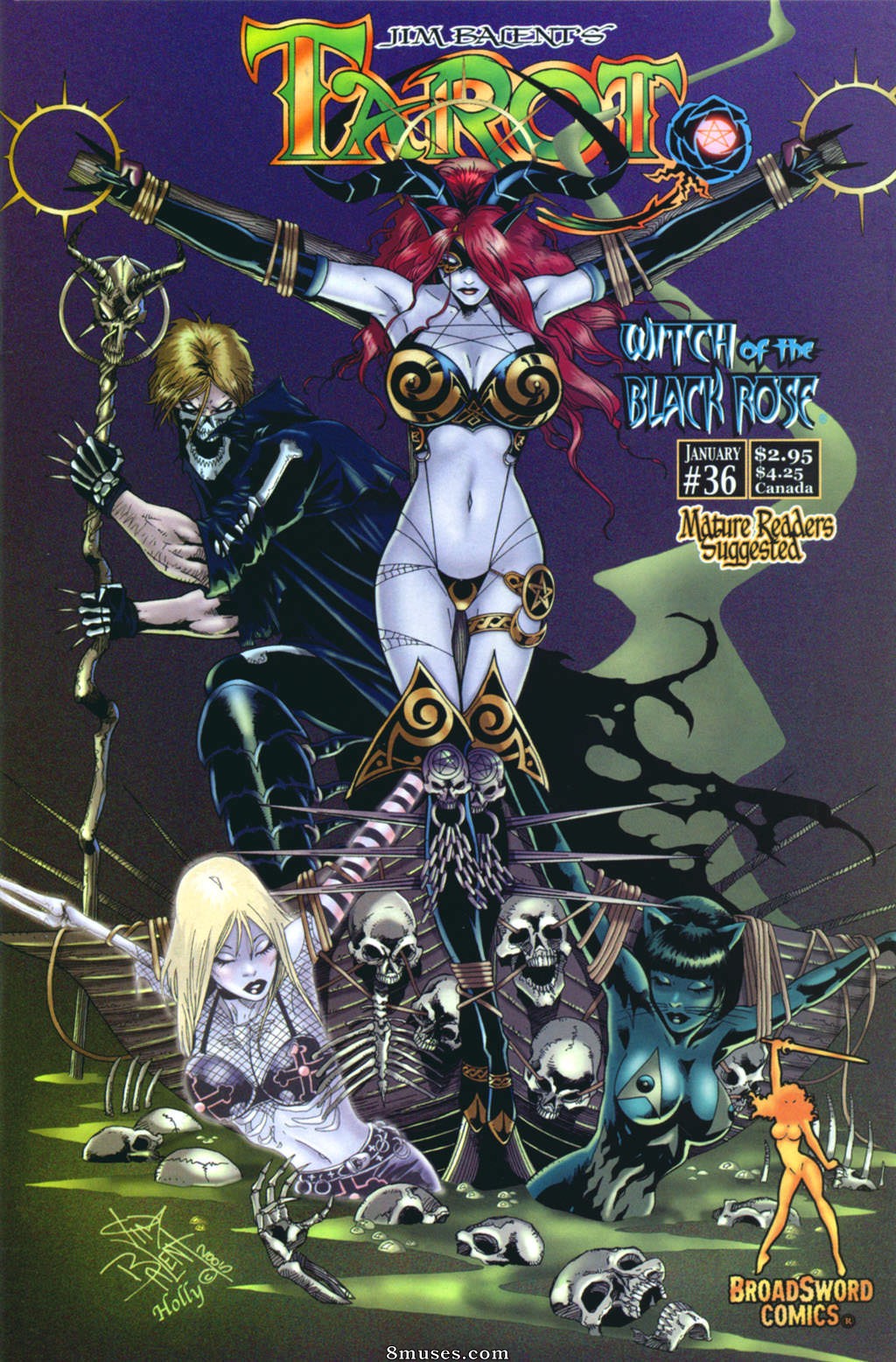 BroadSword Comics - Tarot - Witch of the Black Rose 036 - Page 1