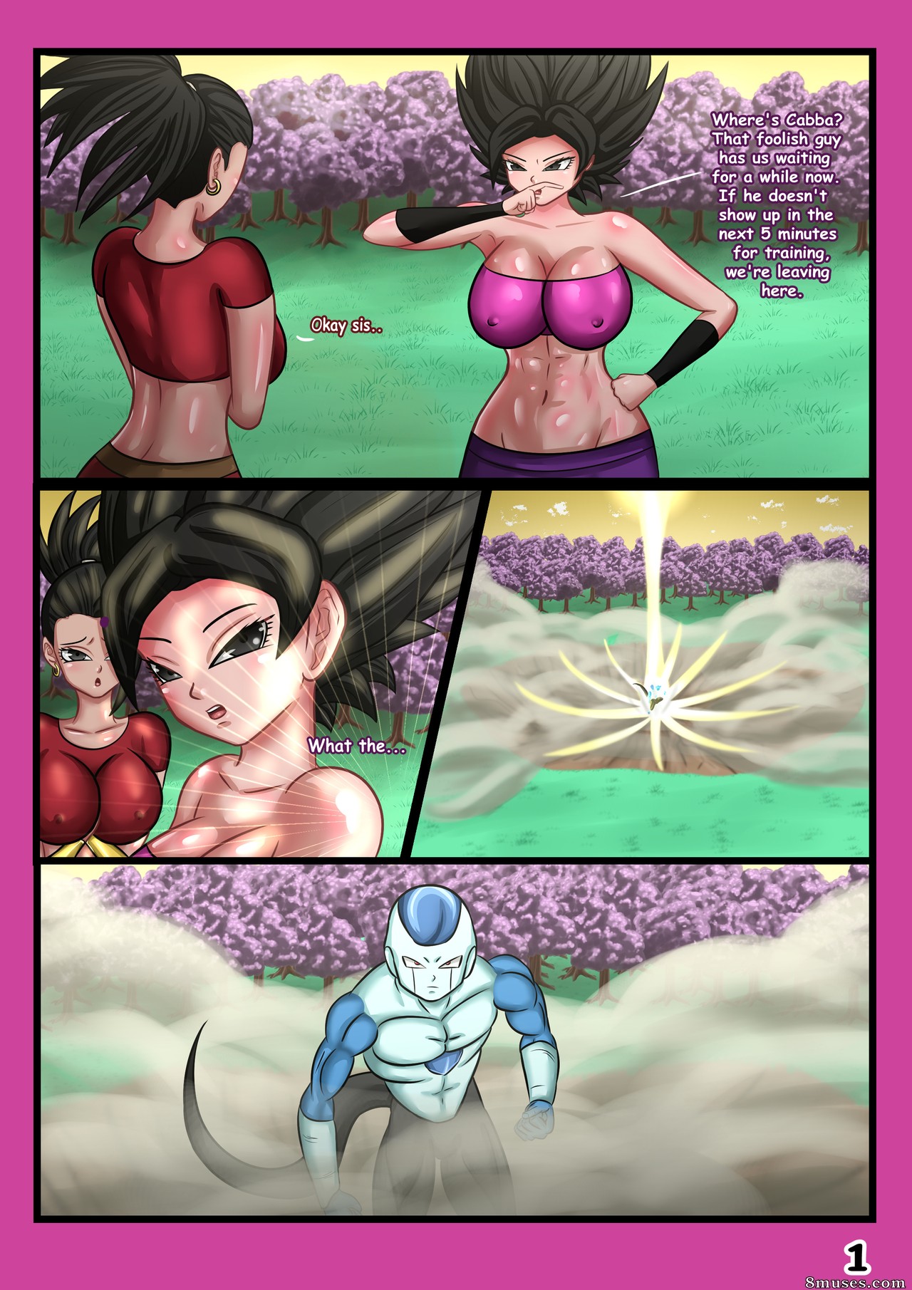 Magnificent Sexy Gals - Female Saiyans Workout - Page 1
