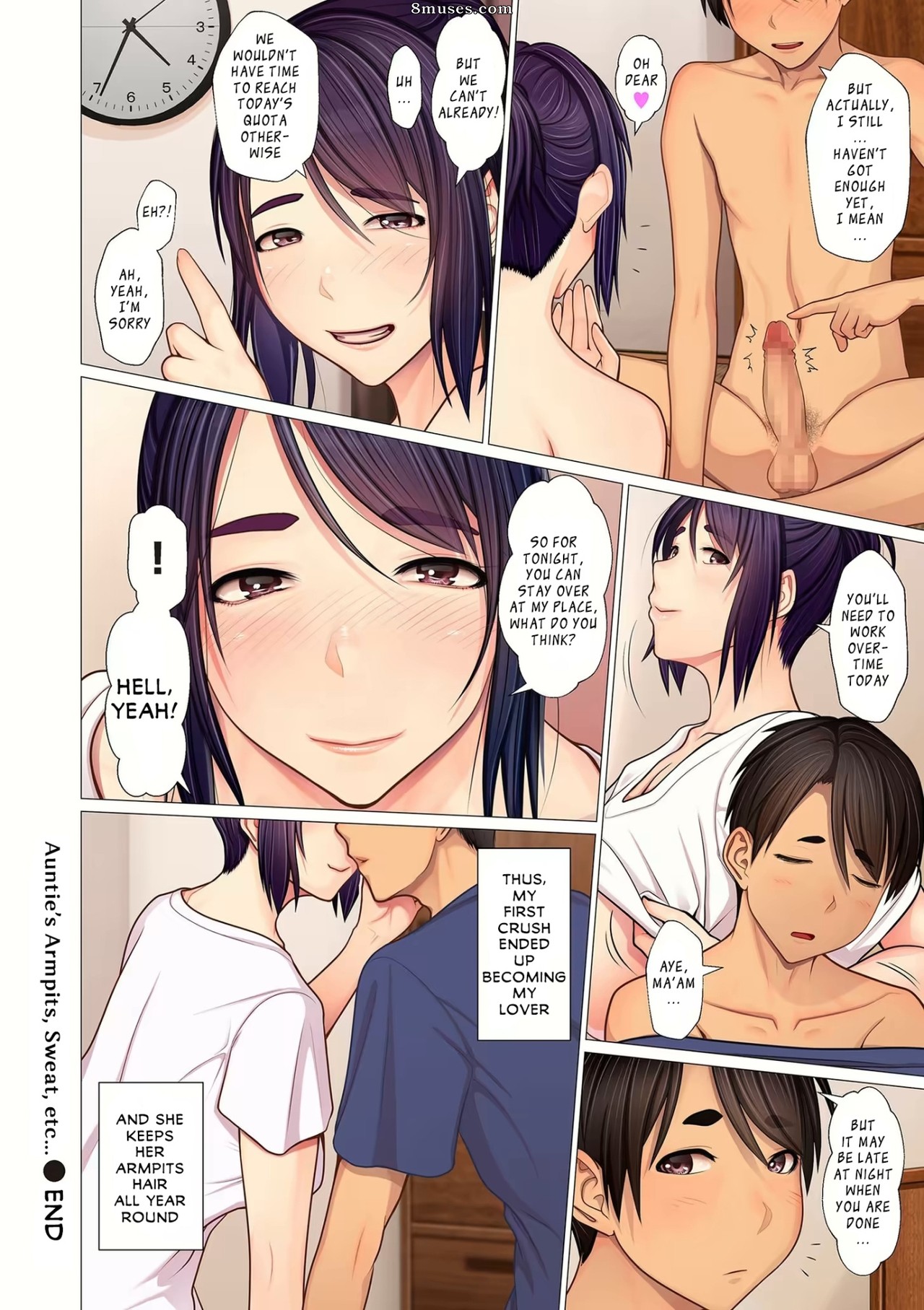 Emori Uki - Auntie's Armpits, Sweat - Oba-chan no Waki to Ase to etc - Page 24