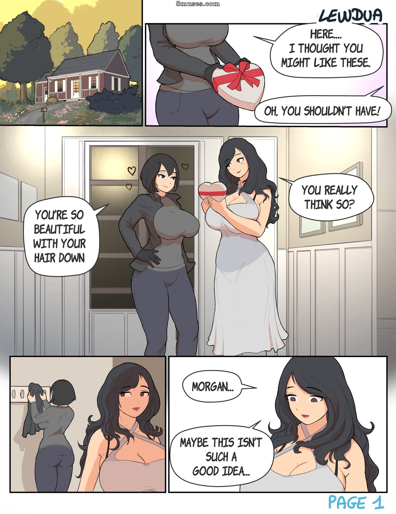 Lewdua - Morgan and Audrey - At Home - Page 1