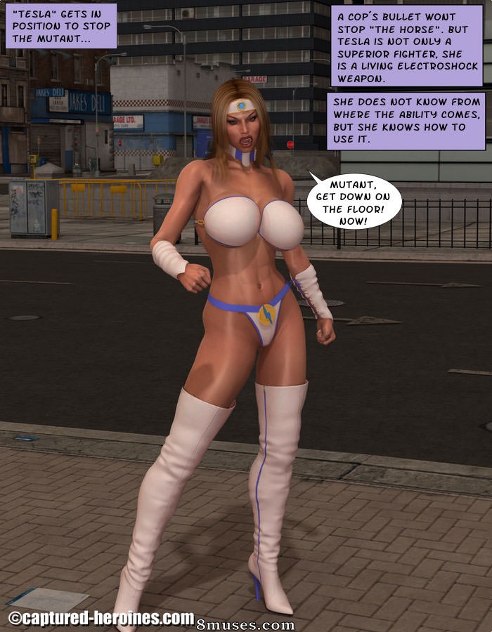 Captured-Heroines Comics - Tesla - Página 3