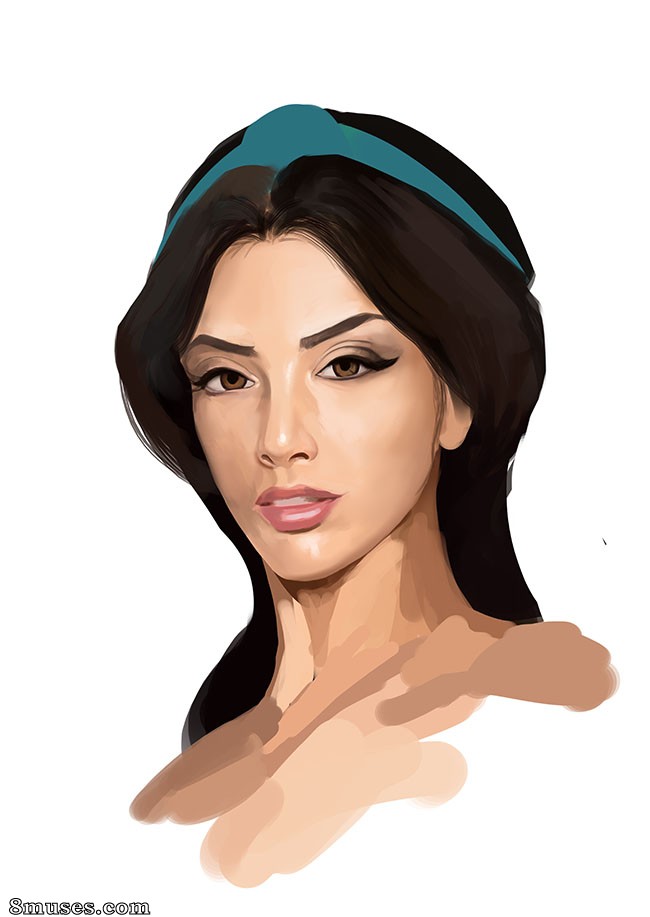 Princess Jasmine - process - Page 5