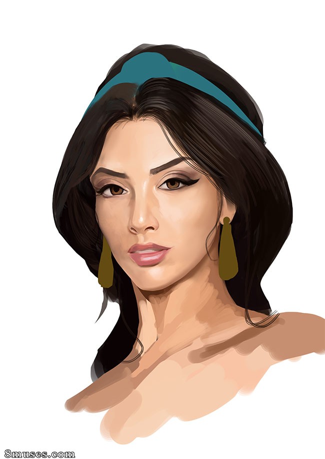 Princess Jasmine - process - Page 6