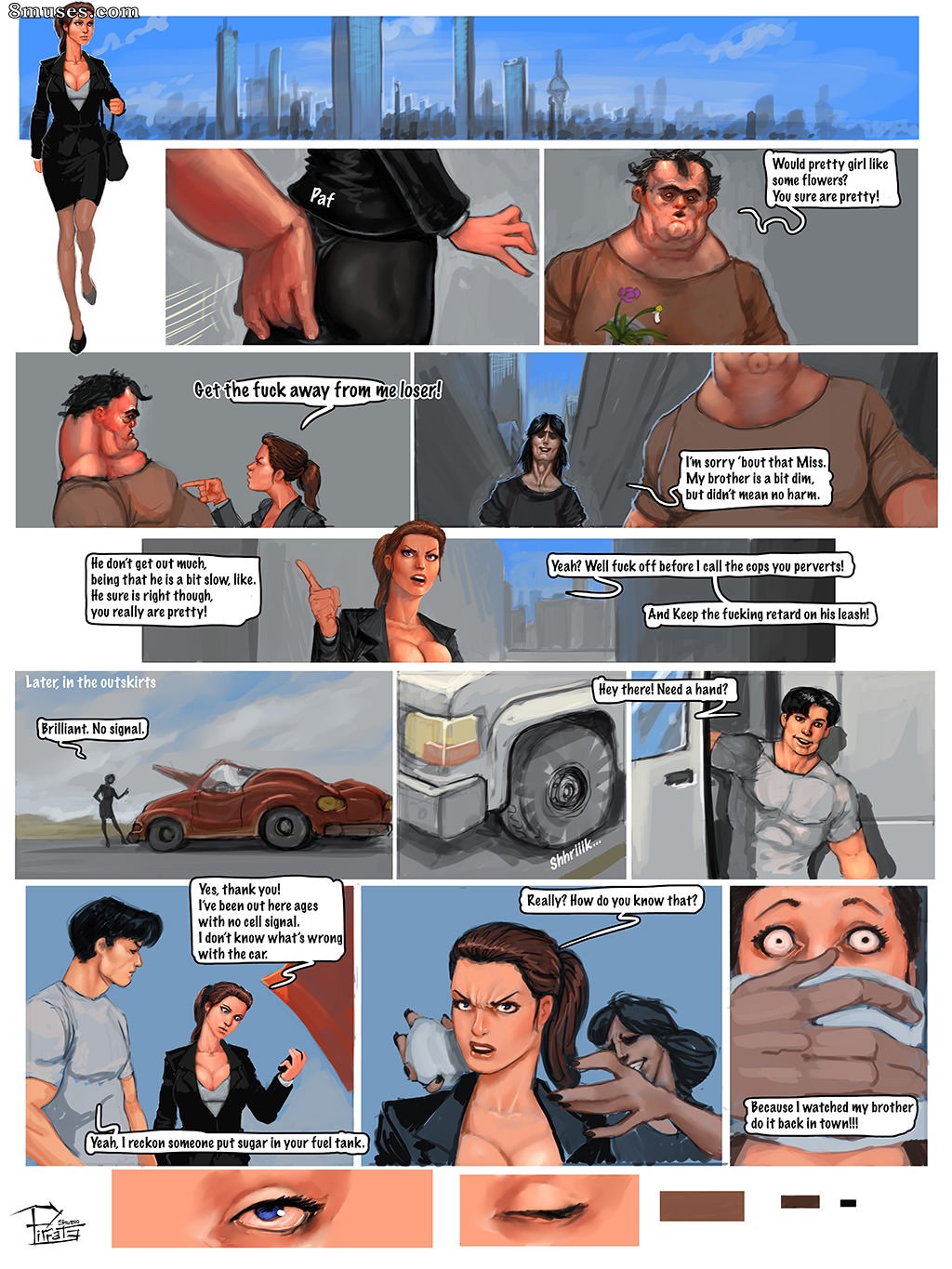 Bandes dessinées - La brune - Page 1