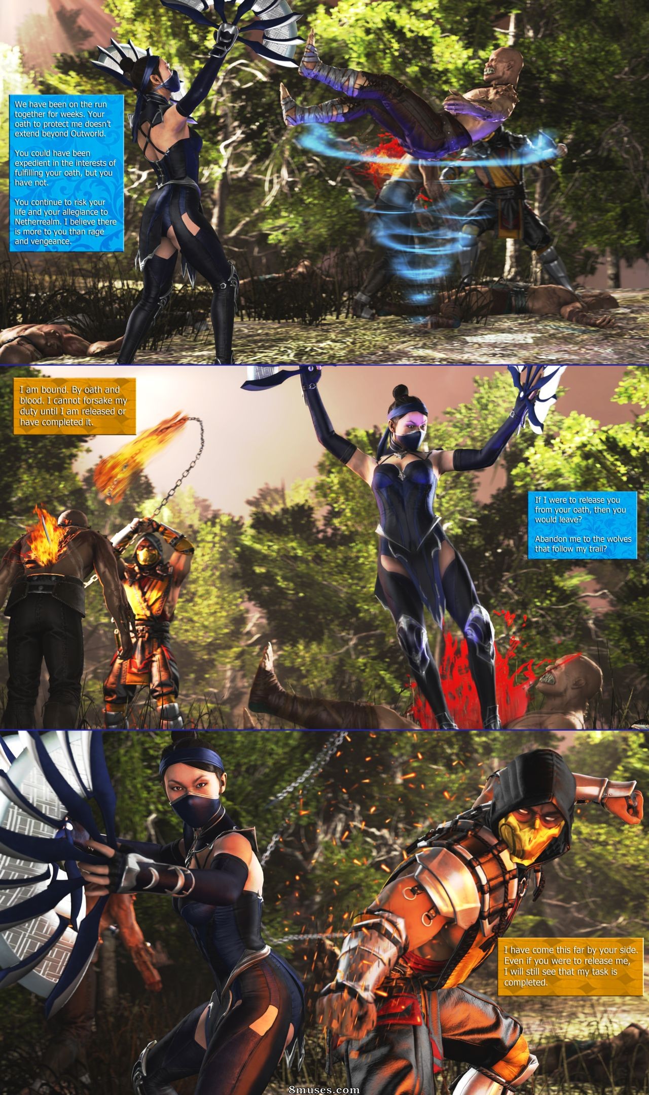 Page 8 | Renderotica-Comics/Smokescreen117/Blue-Flames-Mortal-Kombat |  8muses - Sex Comics