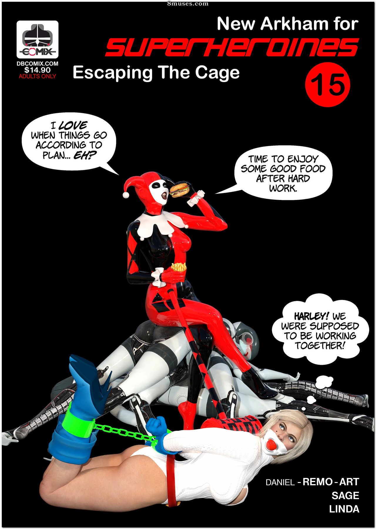 New Arkham For Superheroines - Issue 15 - Page 123