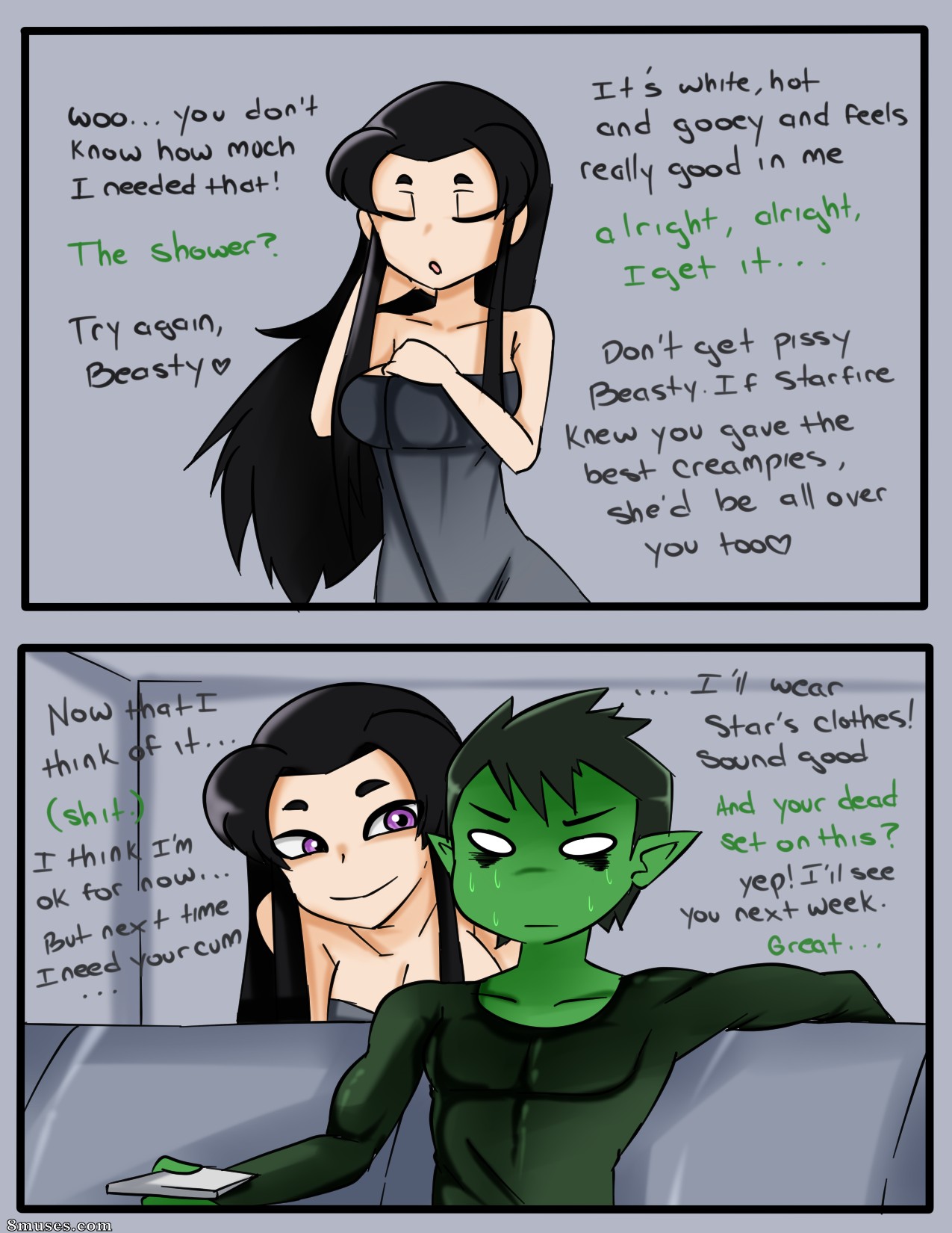 Inuyuru Comics - Alone with Blackfire - Page 10