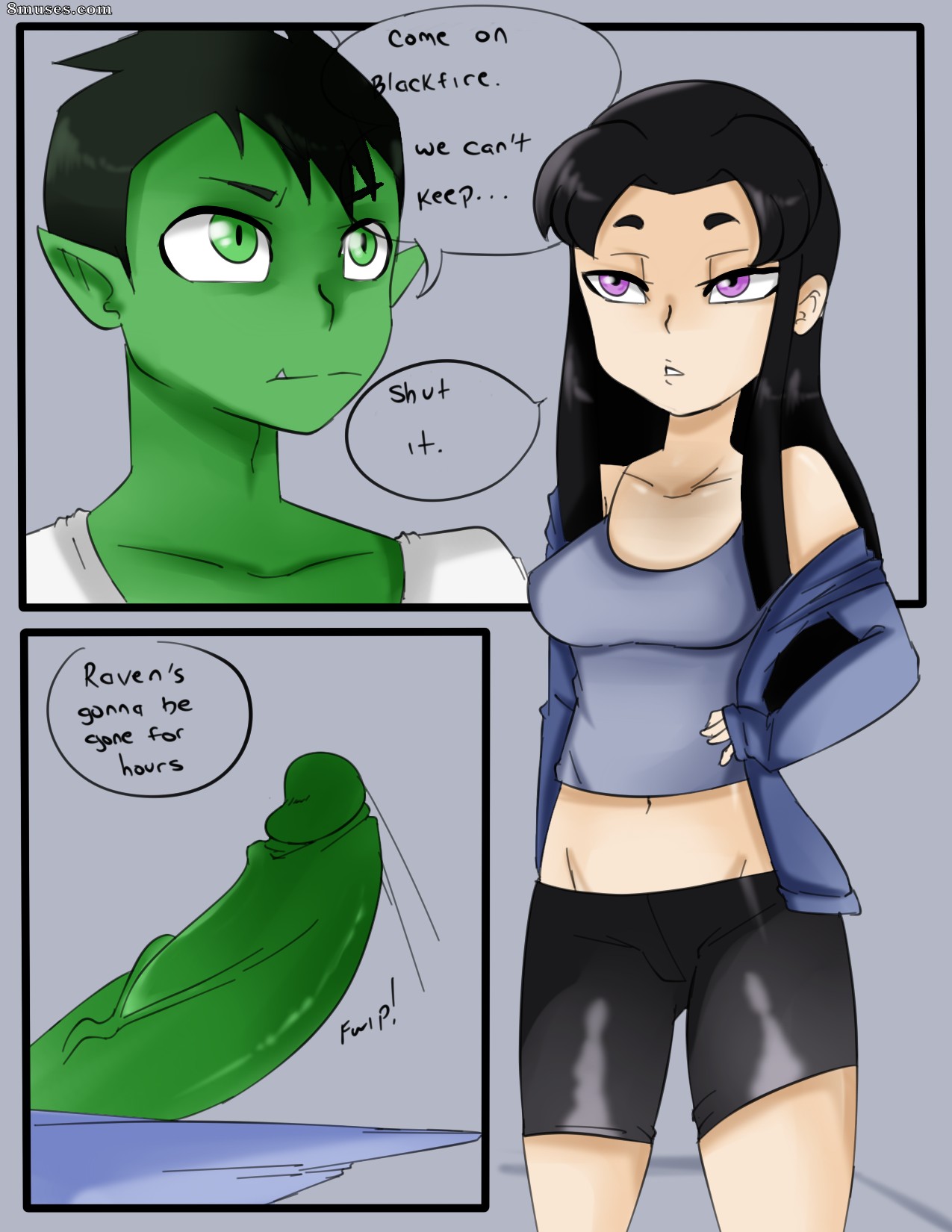 Inuyuru Comics - Sozinho com Blackfire - Página 1