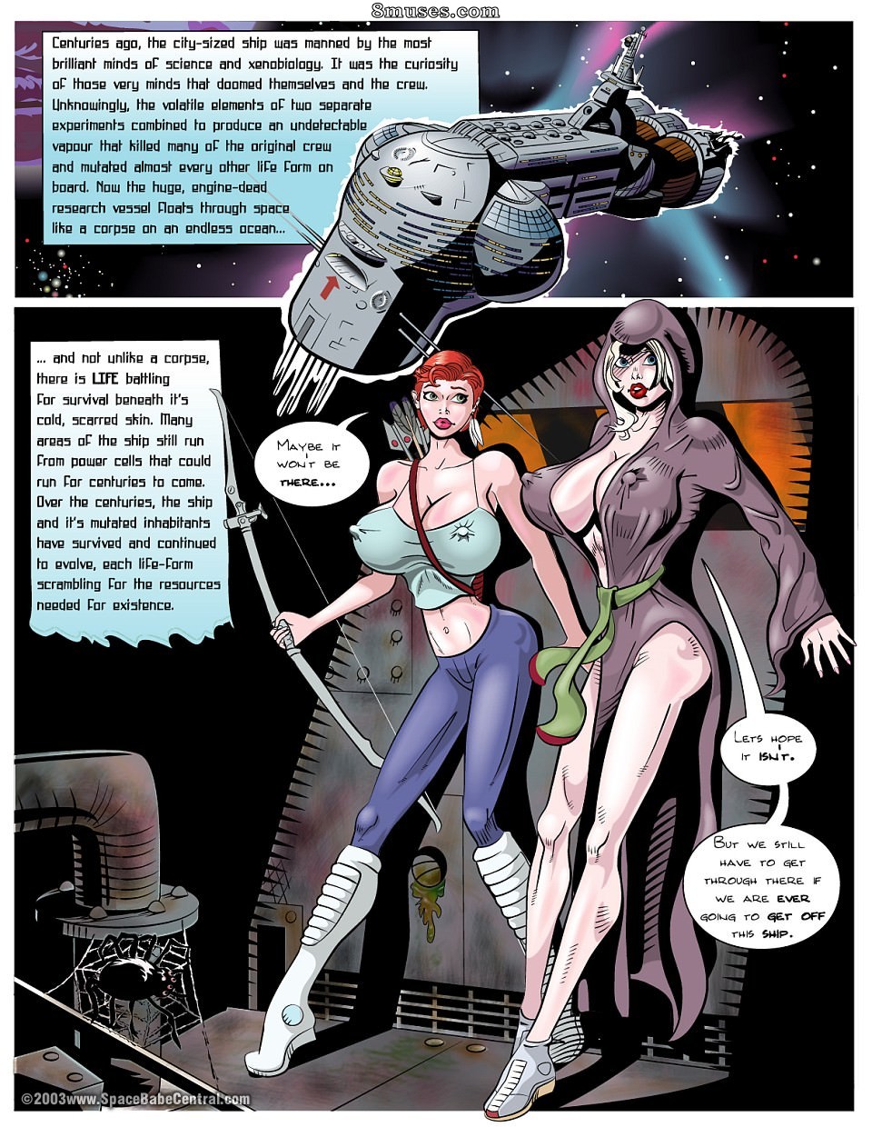 Space Babe Central - Dark Things - Page 2