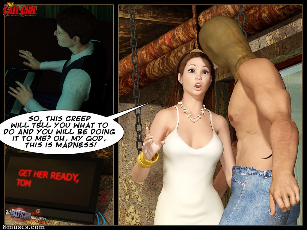 3D BDSM Dungeon Comics - A Garota de Programa - Página 12
