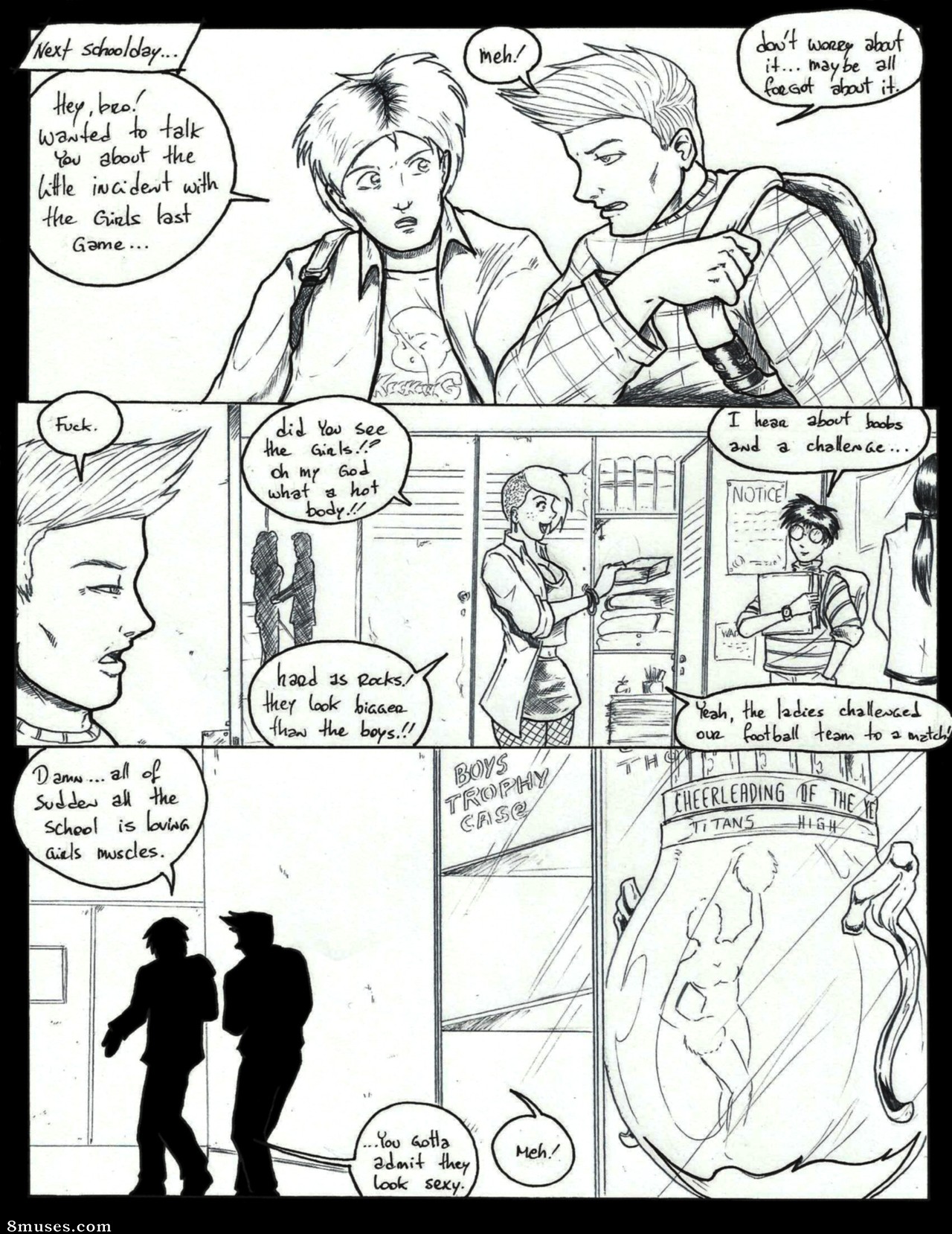 Cómic de mujer poderosa y músculo - Polvos mágicos rehechos - Página 4