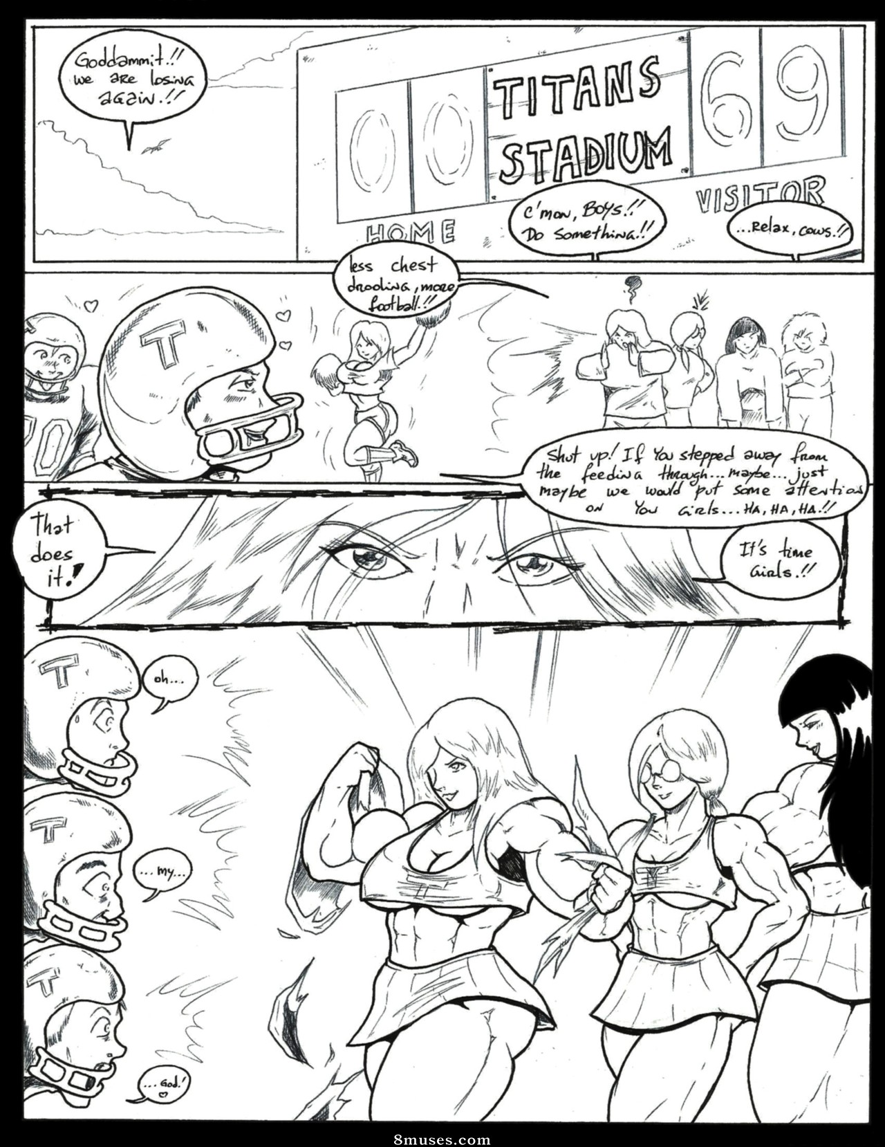 Comix de muscle féminin puissant - Poudres remises à neuf - Page 2