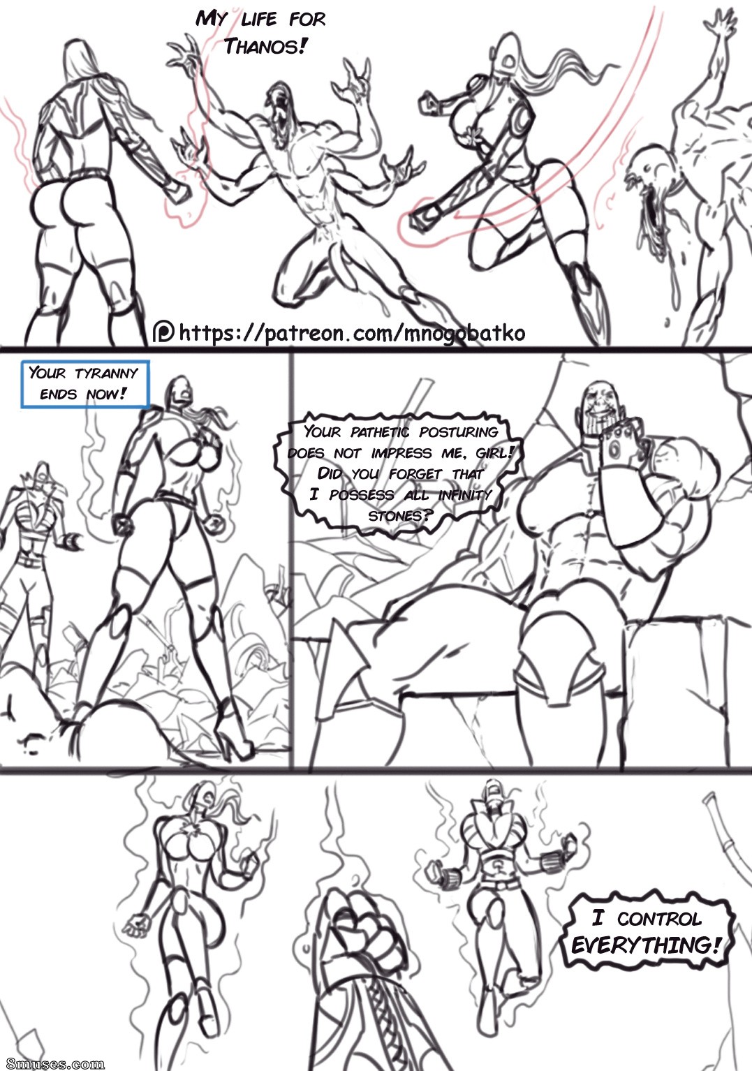 Quadrinhos Mnogobatko - Confronto nas guerras infinitas - Página 8