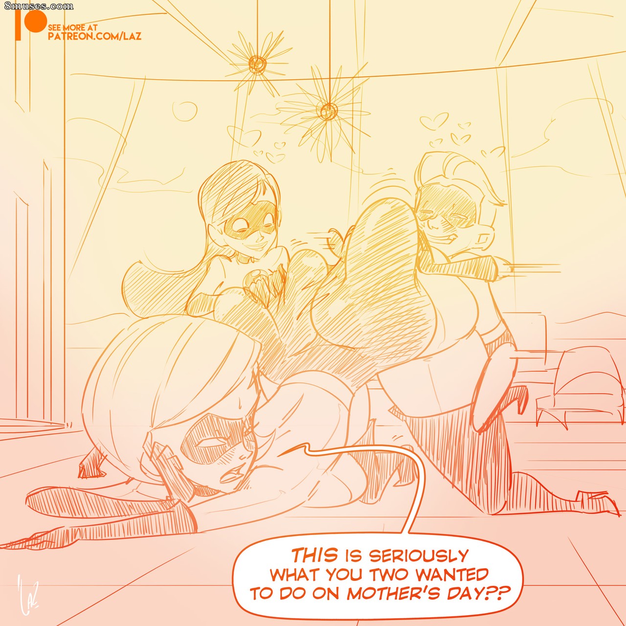 Laz Sketches and Pinups - Mother's Day - Page 4