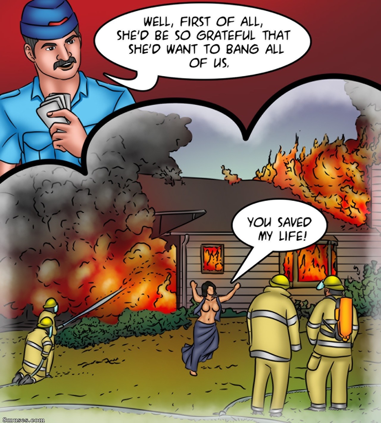 Kirtu.com Comics - Savita Bhabhi - Épisode 130 - Savita en feu - Page 5